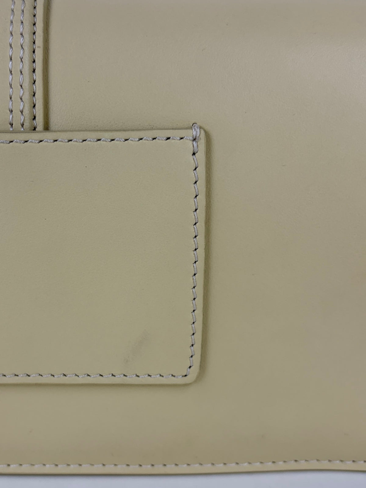 JACQUEMUS ivory the long bambino flap shoulder bag
