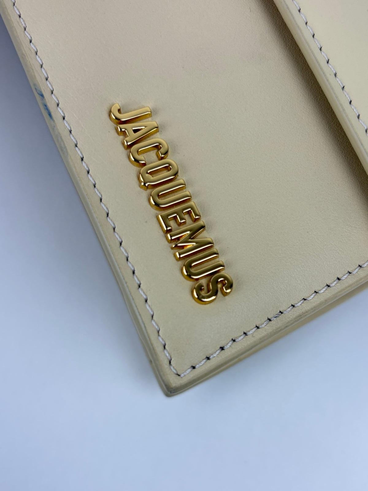JACQUEMUS ivory the long bambino flap shoulder bag