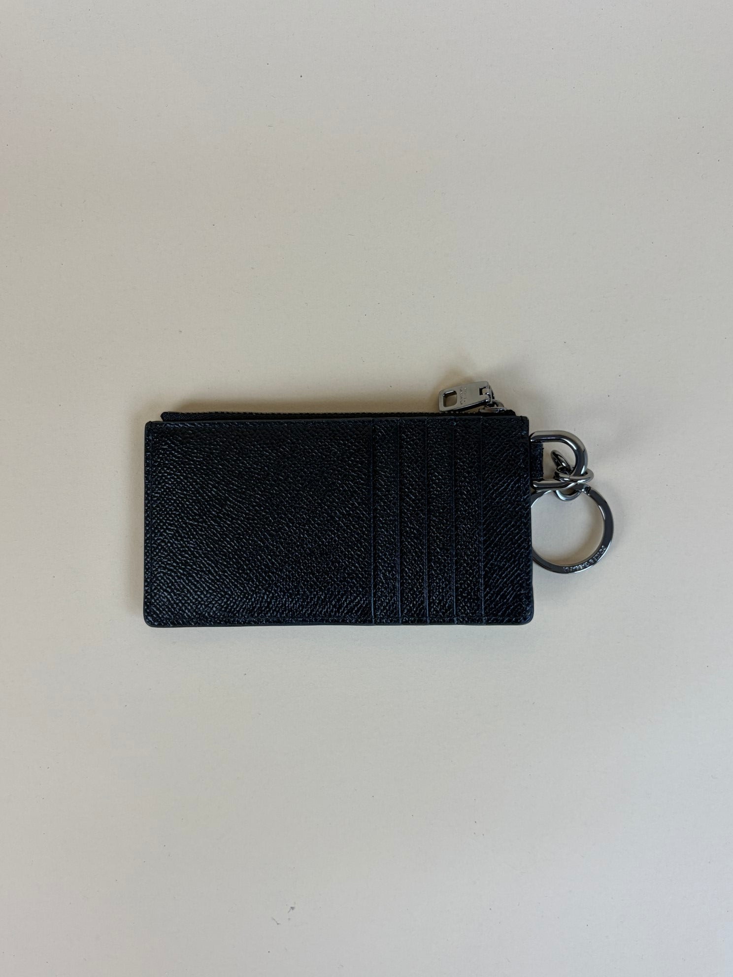 Dolce & Gabbana Black Zipped Card Holder