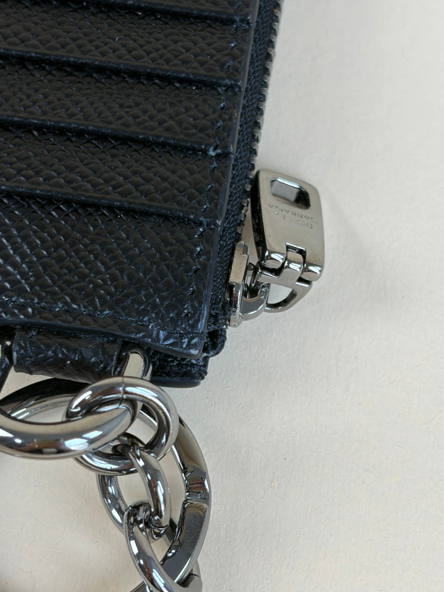 Dolce & Gabbana Black Zipped Card Holder