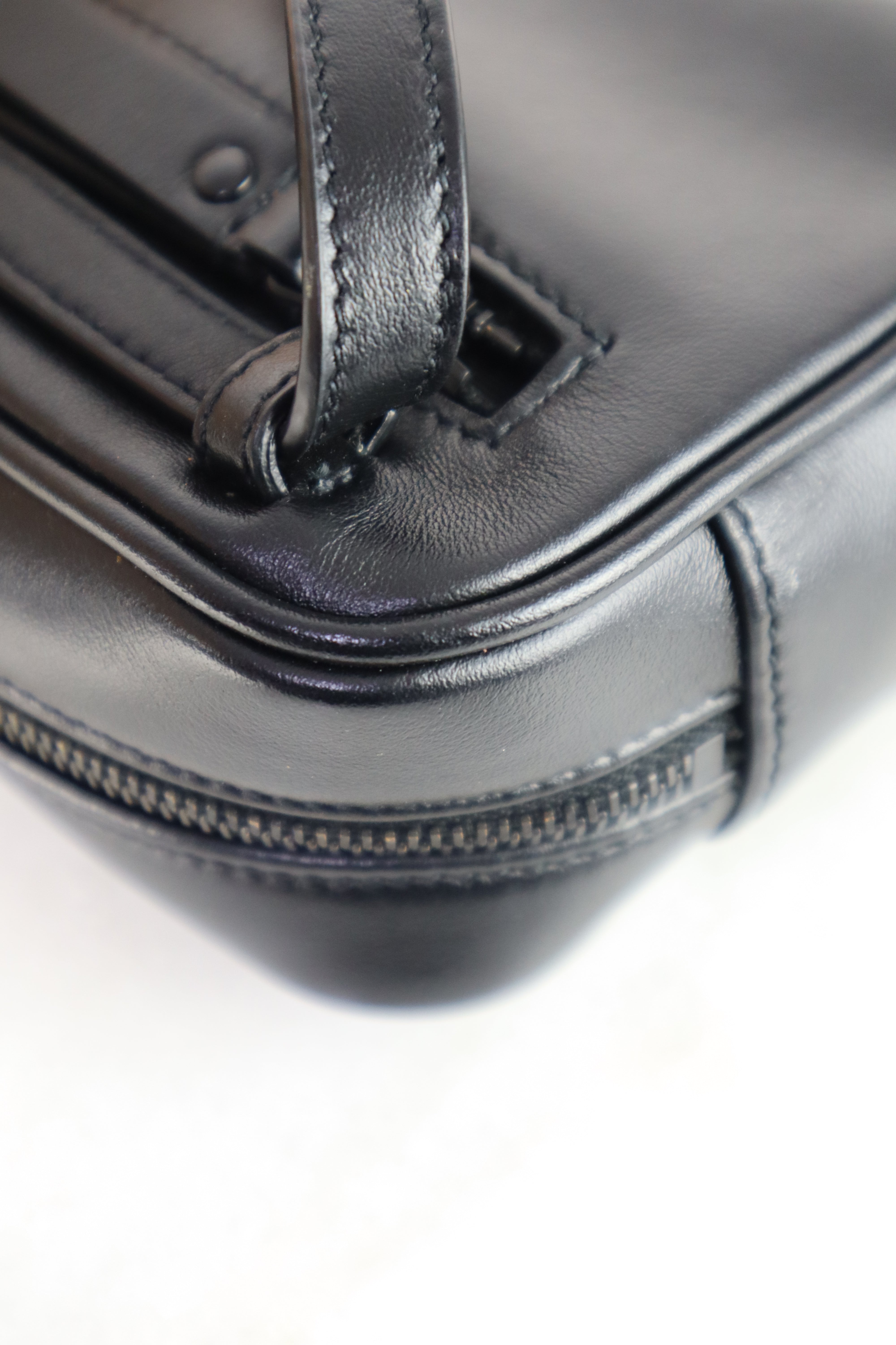 YSL Black Lou Quilted Belt Bag