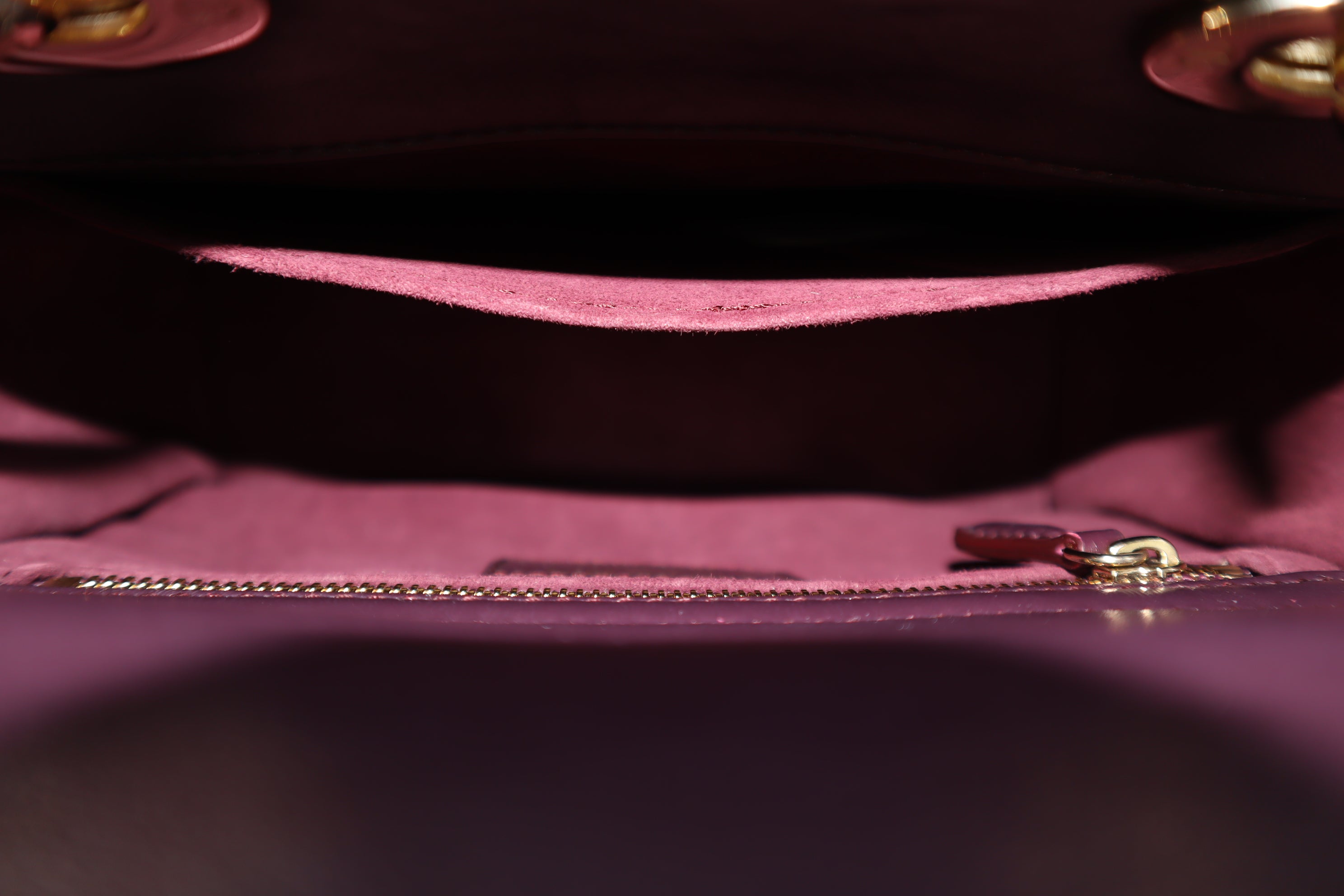 Christian Dior Burgundy Lady Dior Small Bag