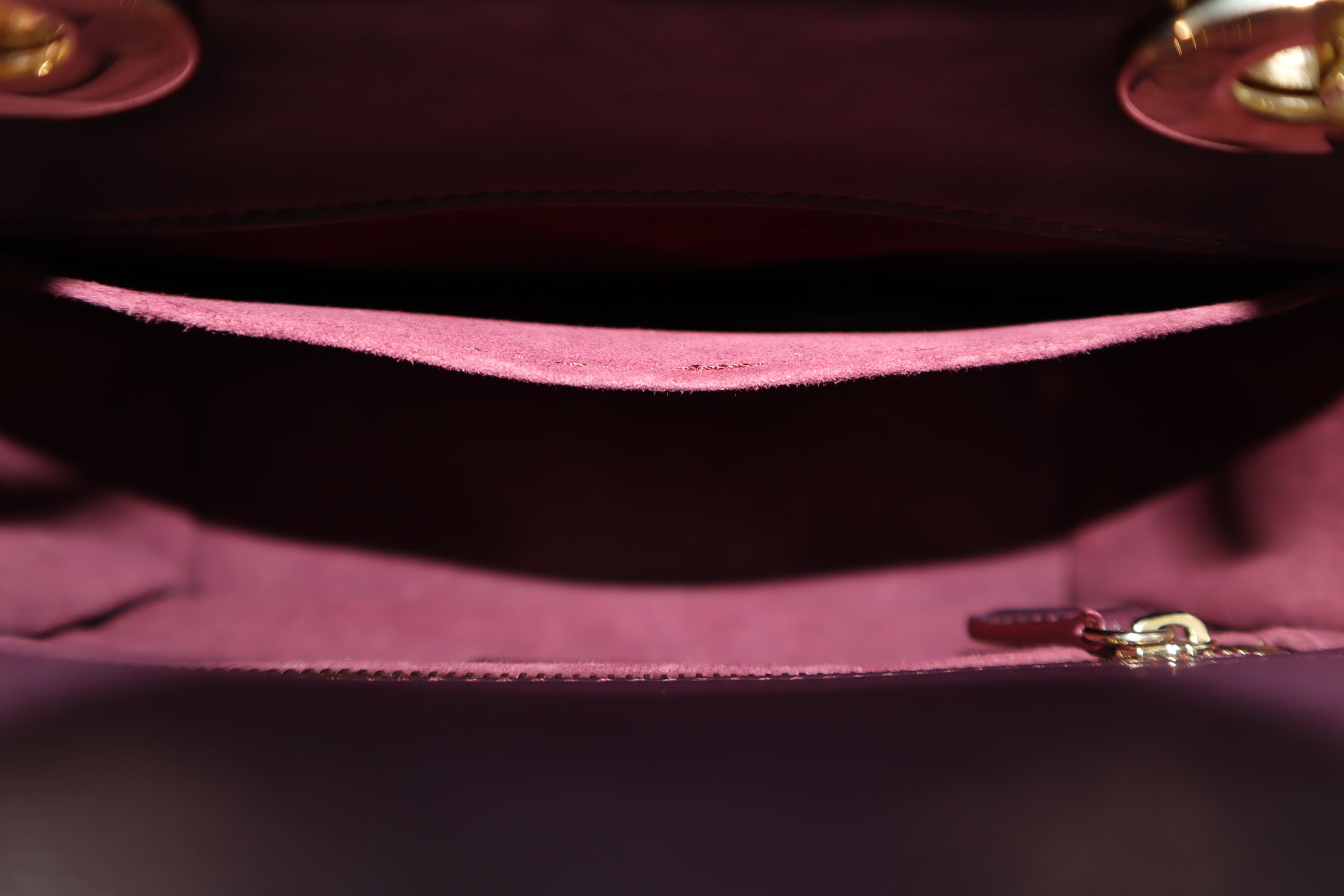 Christian Dior Burgundy Lady Dior Small Bag