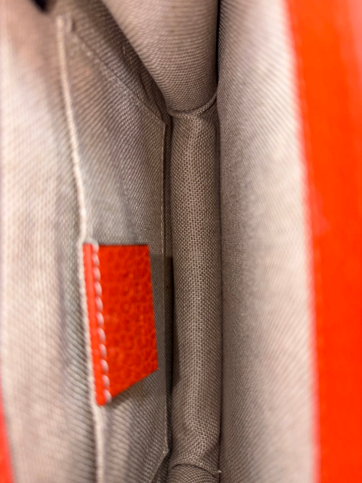 Gucci orange calfskin leather interlocking G shoulder bag