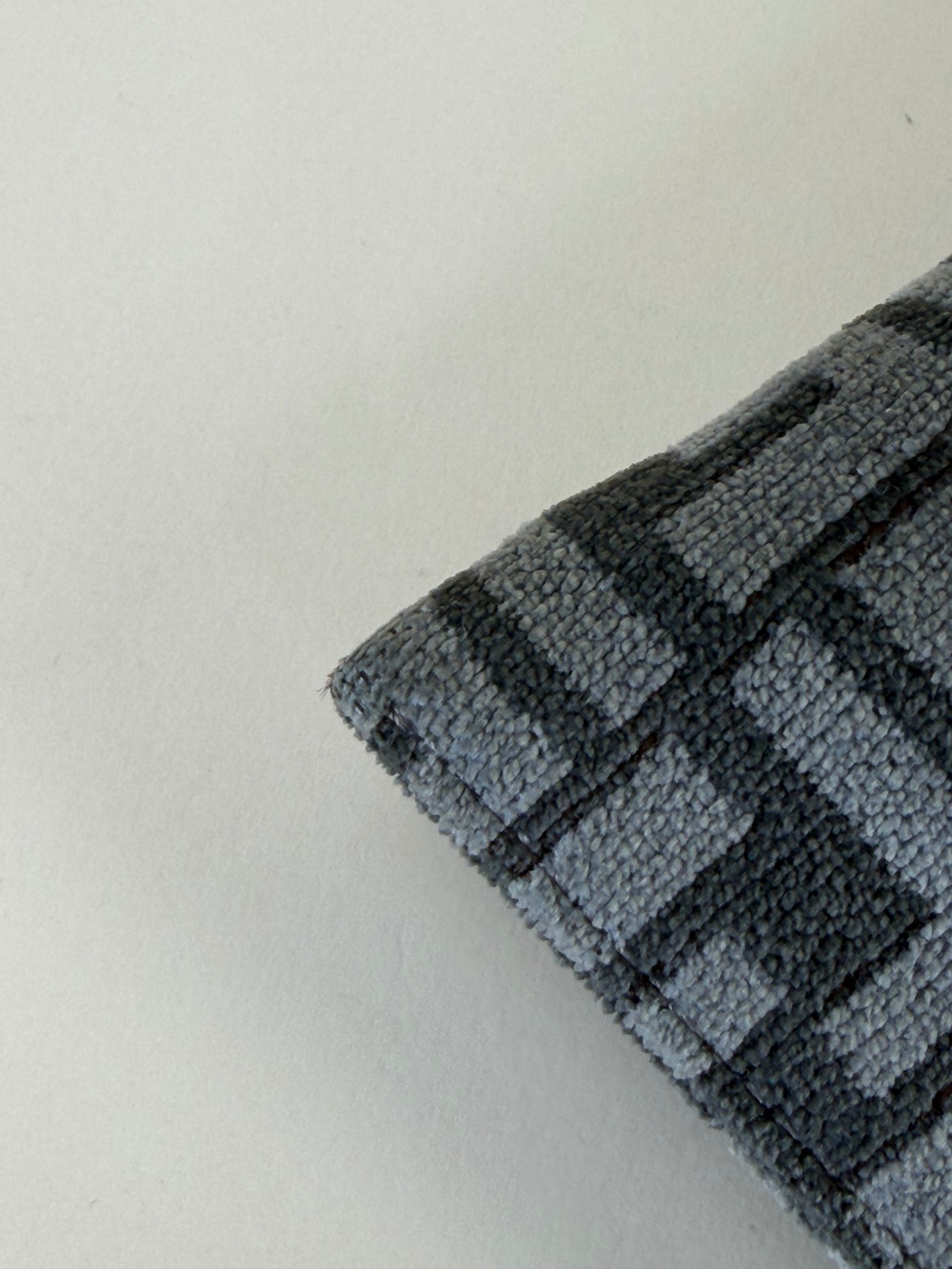 Fendi Grey Logo Plaque Monogram Jacquard Fabric Large Pouch
