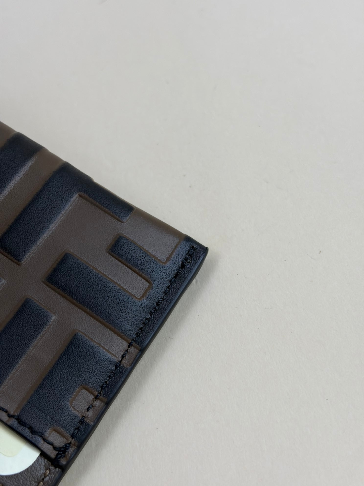 Fendi Brown FF Diamonds Card Case