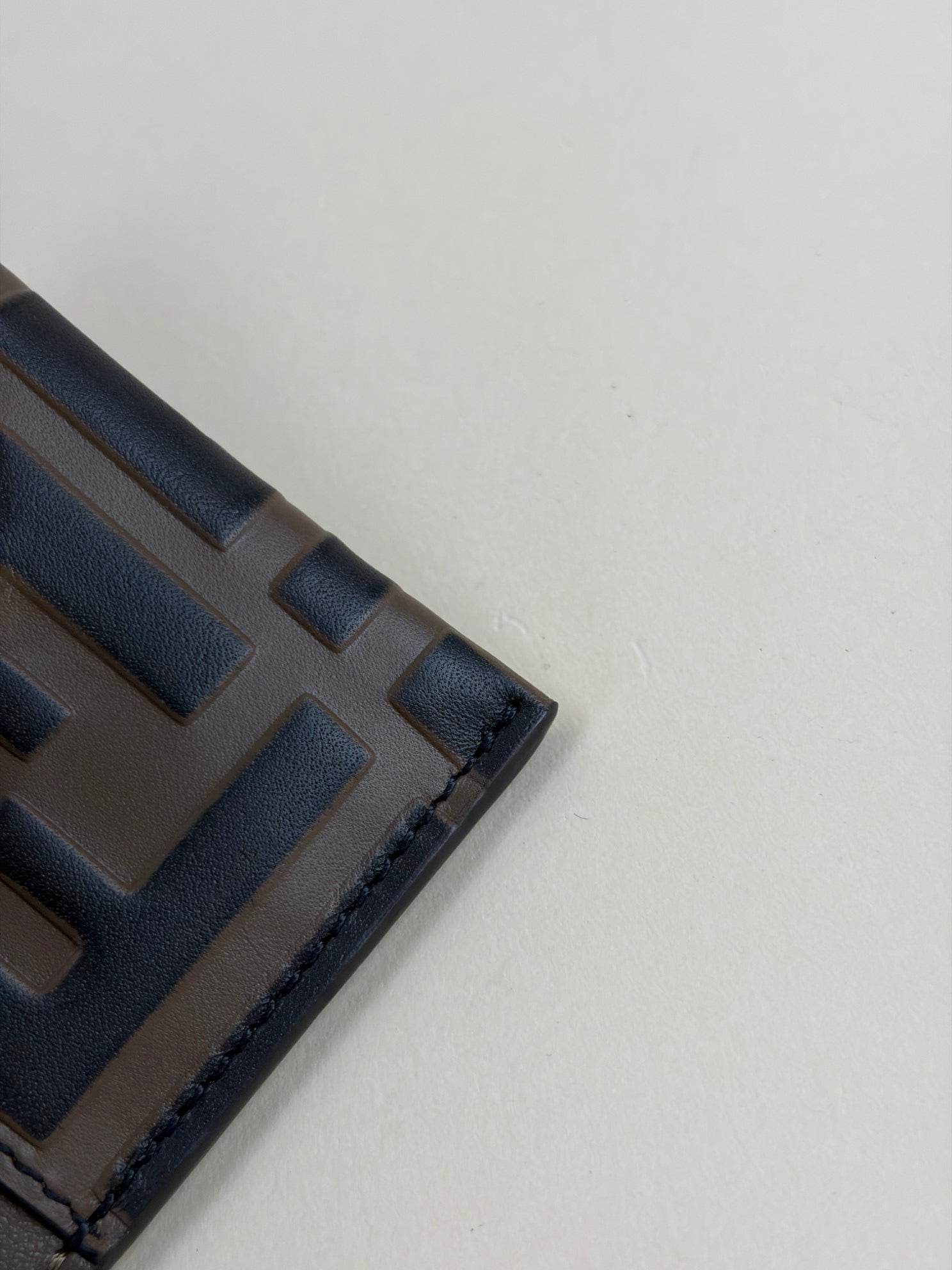 Fendi Brown FF Diamonds Card Case