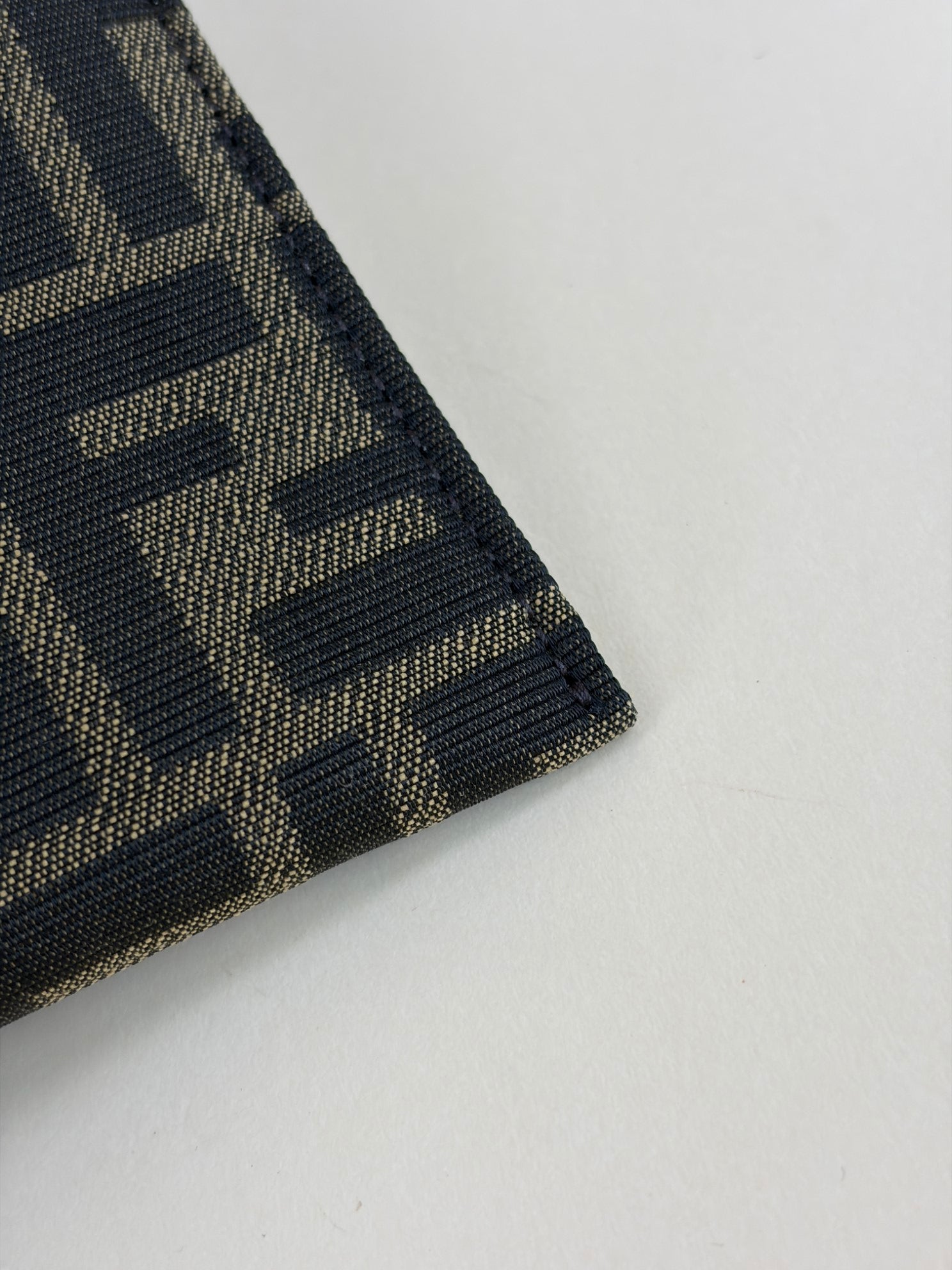 Fendi Brown FF Jacquard Fabric Large Flat Pouch