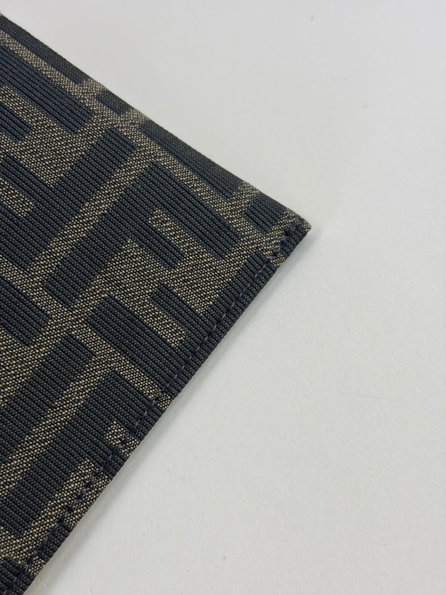 Fendi Brown FF Jacquard Fabric Large Flat Pouch