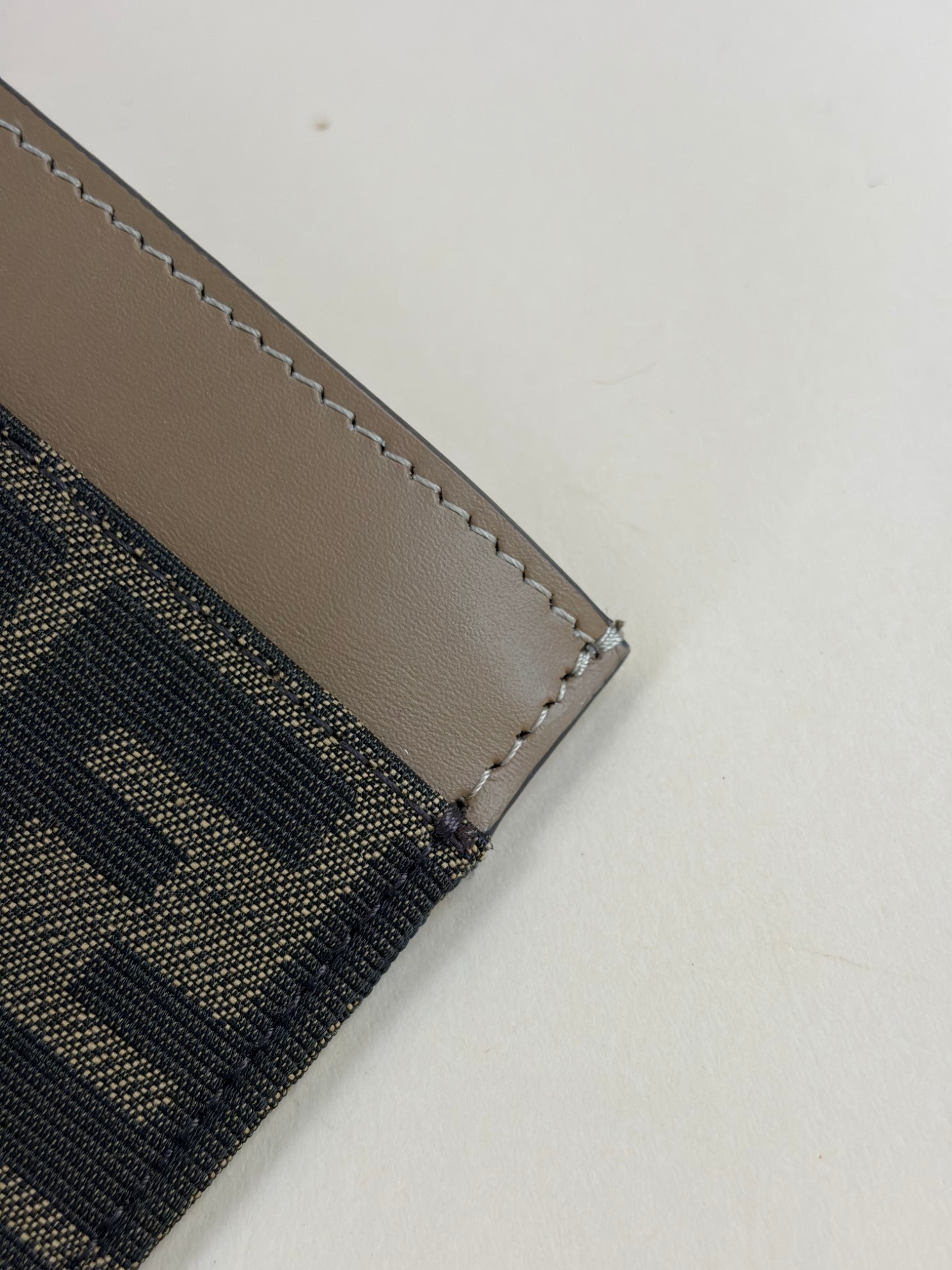 Fendi Brown FF Jacquard Fabric Large Flat Pouch