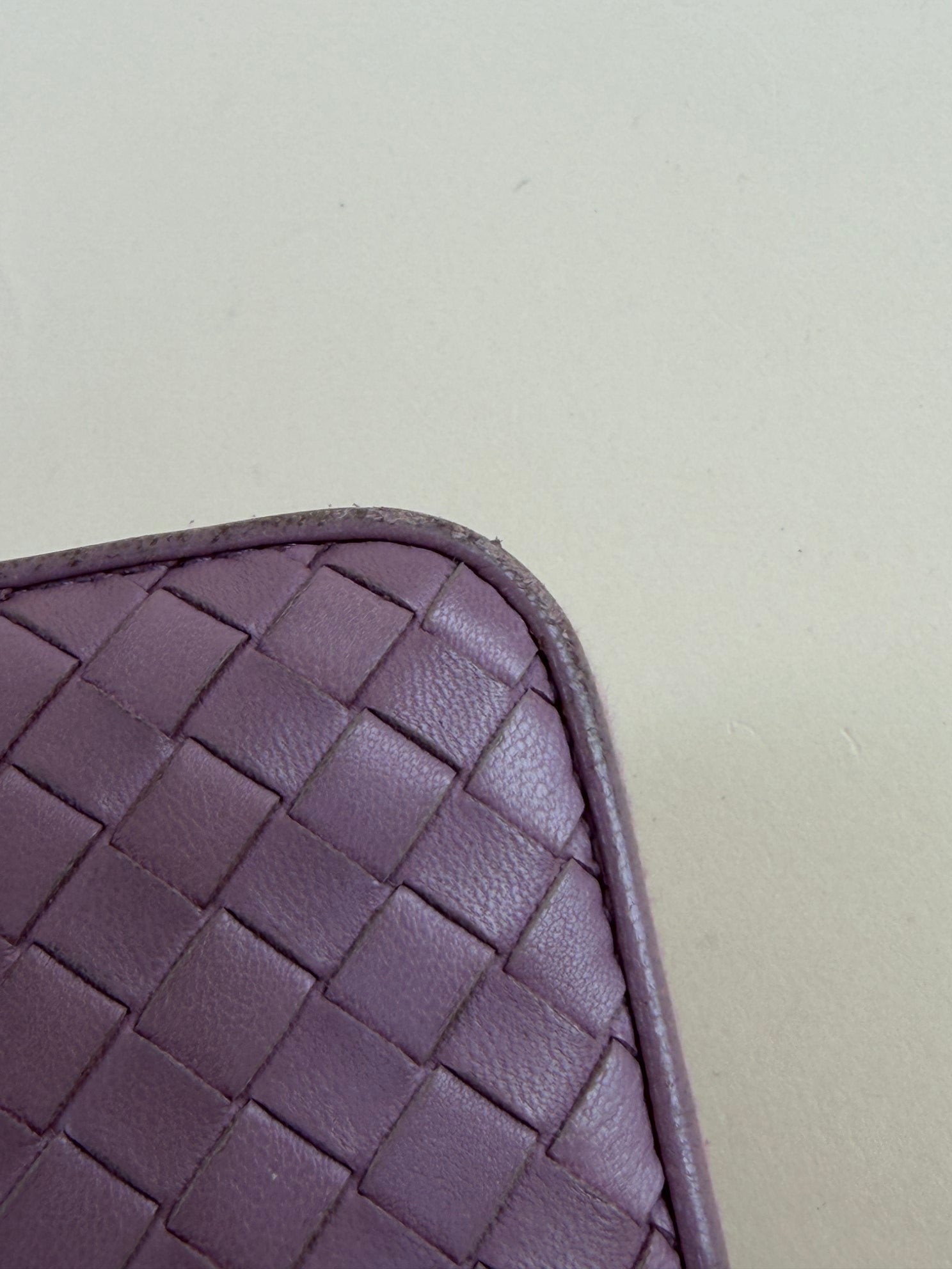 Bottega Veneta Rose Intrecciato Nappa leather Zip Around Wallet