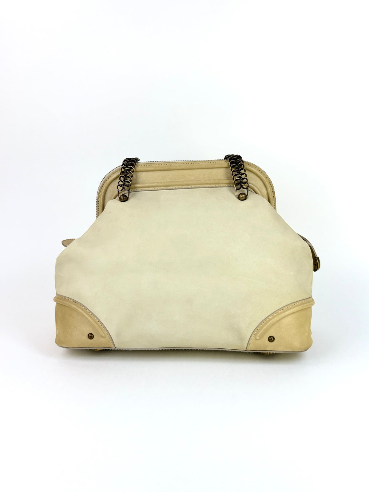 Dior ivory nubuck leather Jeanne medium frame shoulder bag