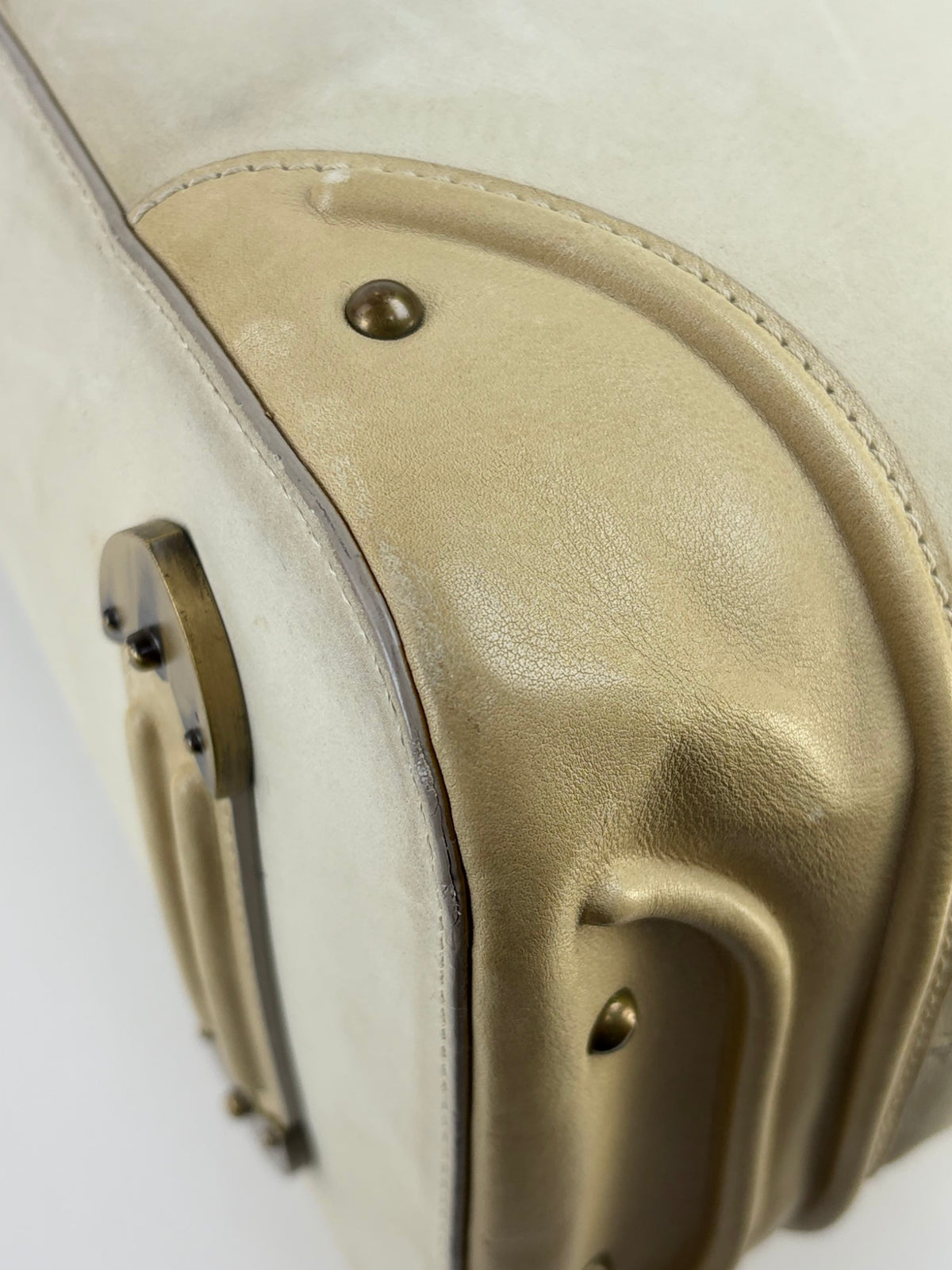 Dior ivory nubuck leather Jeanne medium frame shoulder bag