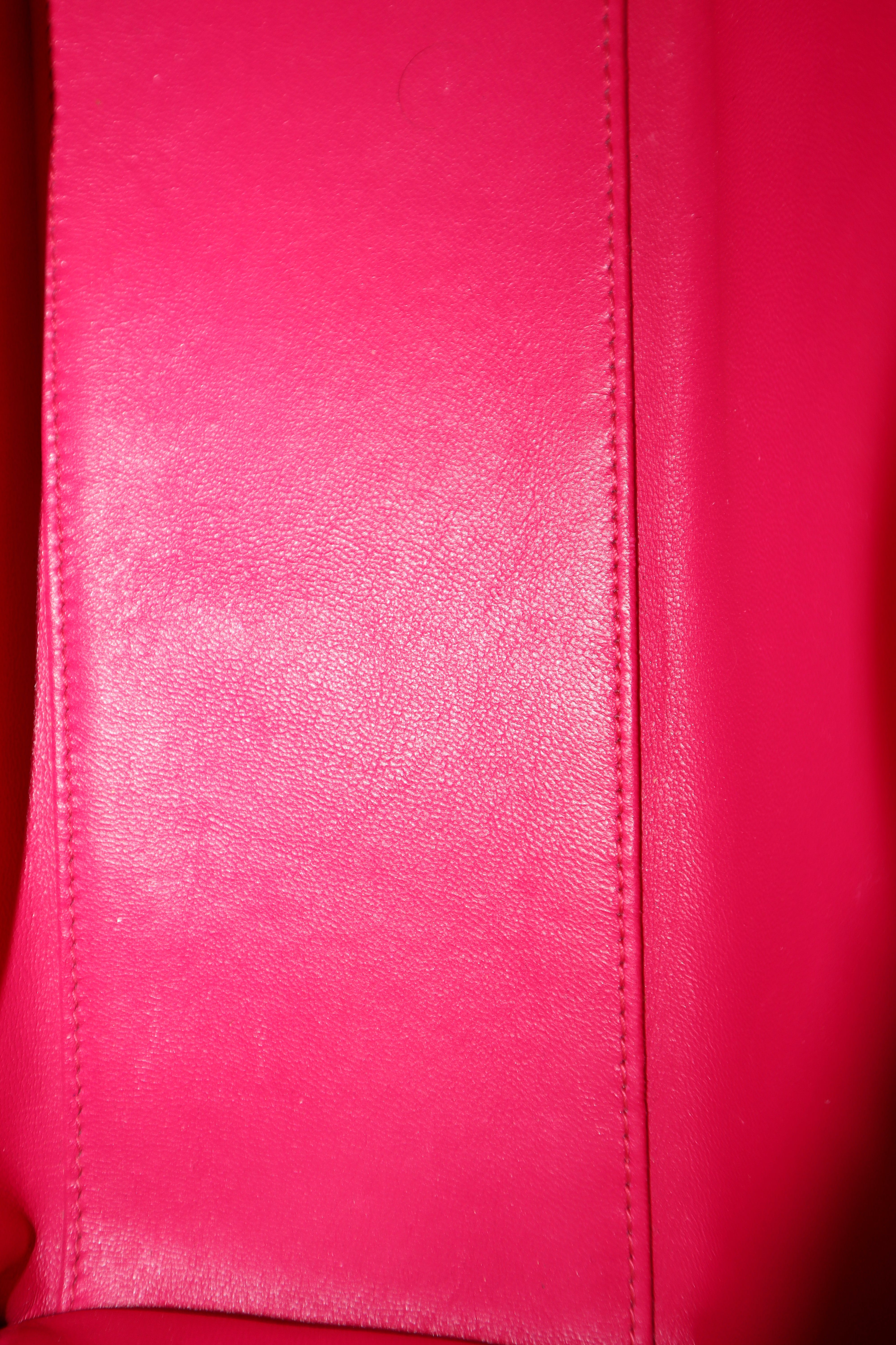 Christian Dior Pink Python Lady Dior Medium Bag