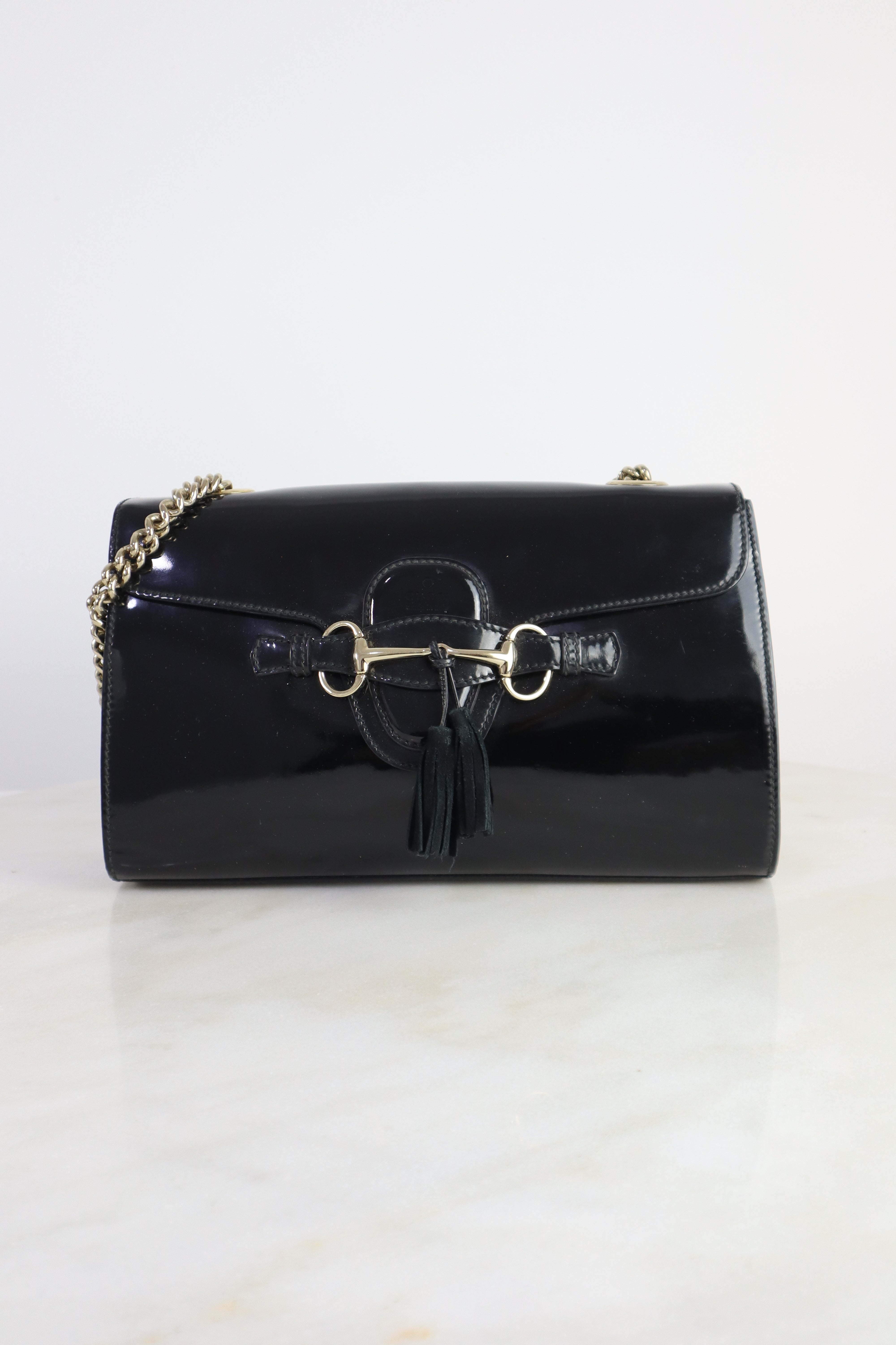 Gucci Black Emily Chain Medium Shoulder Bag