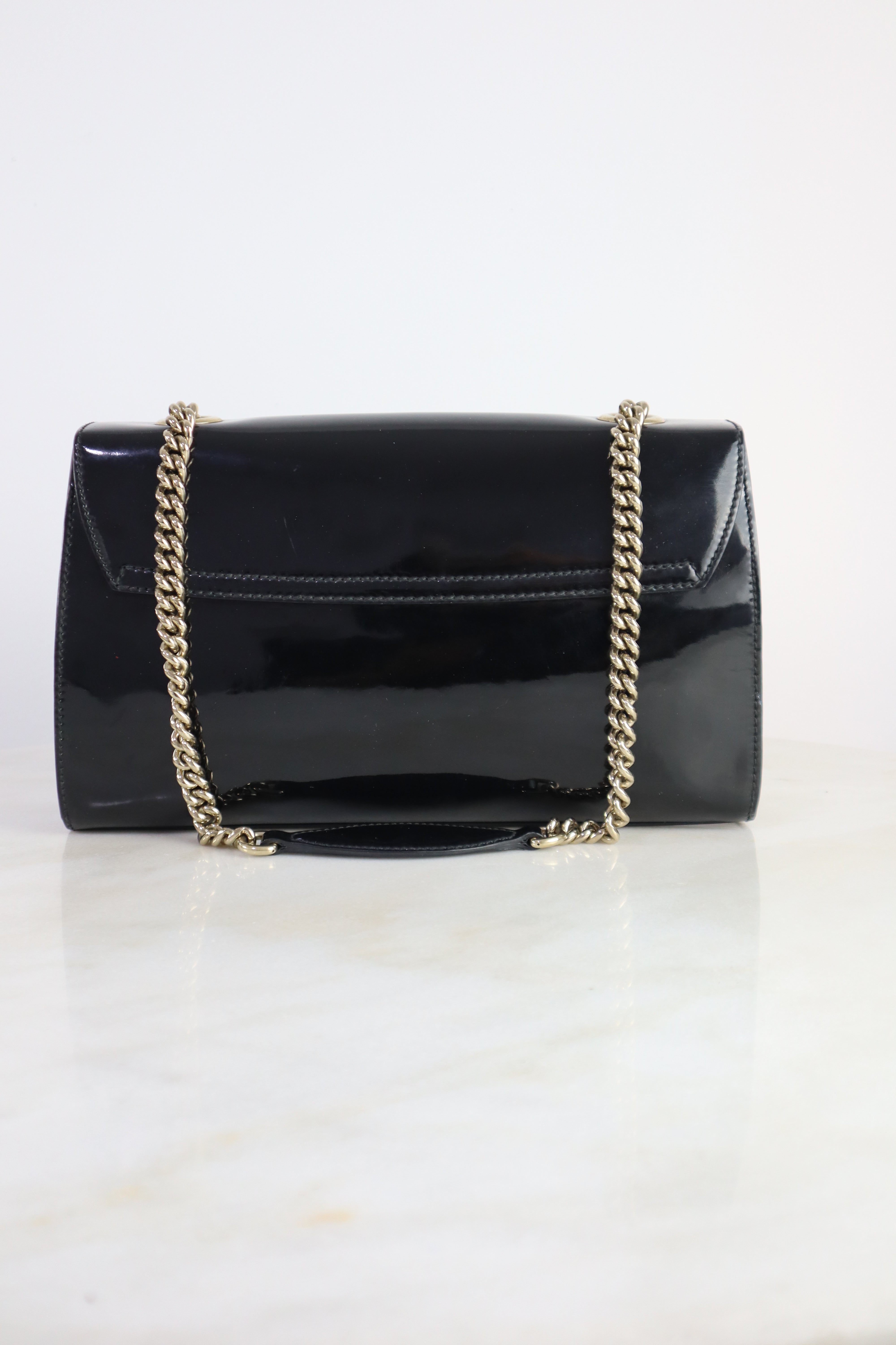 Gucci Black Emily Chain Medium Shoulder Bag