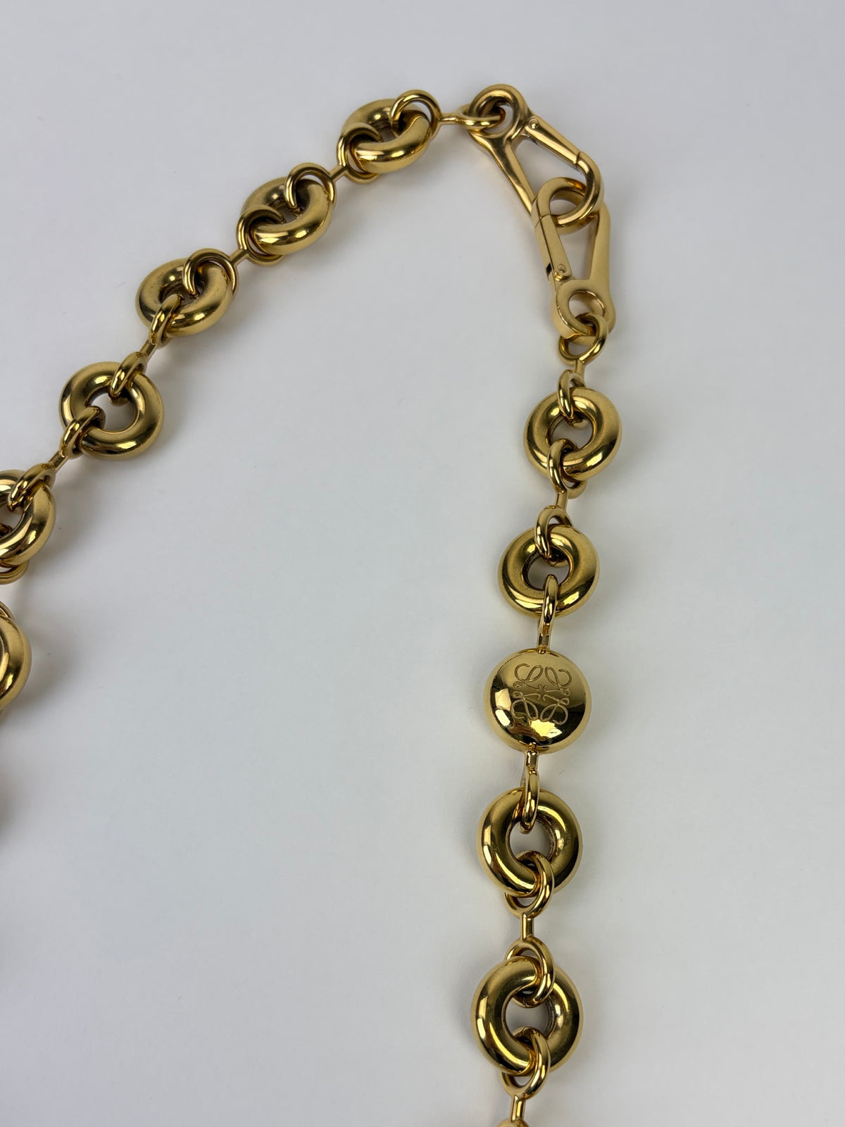 LOEWE gold chunky Donut chain bag