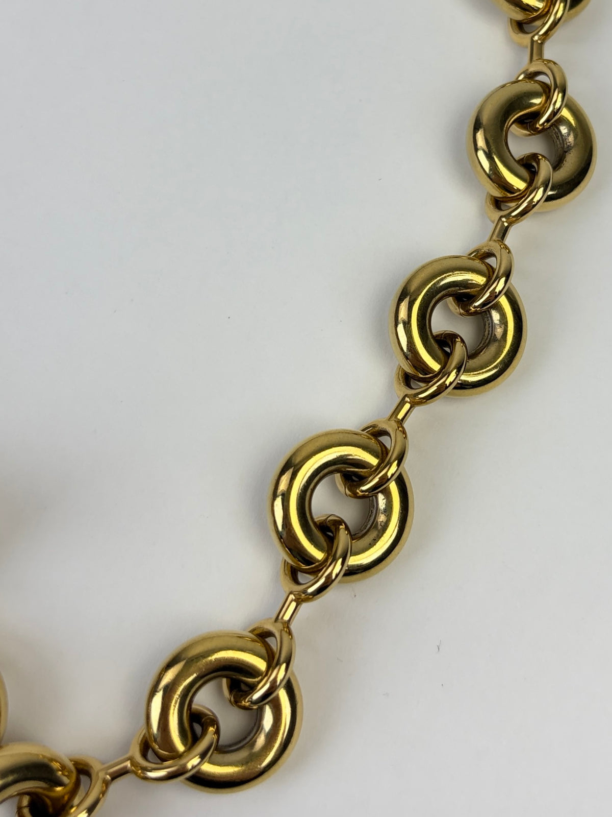 LOEWE gold chunky Donut chain bag
