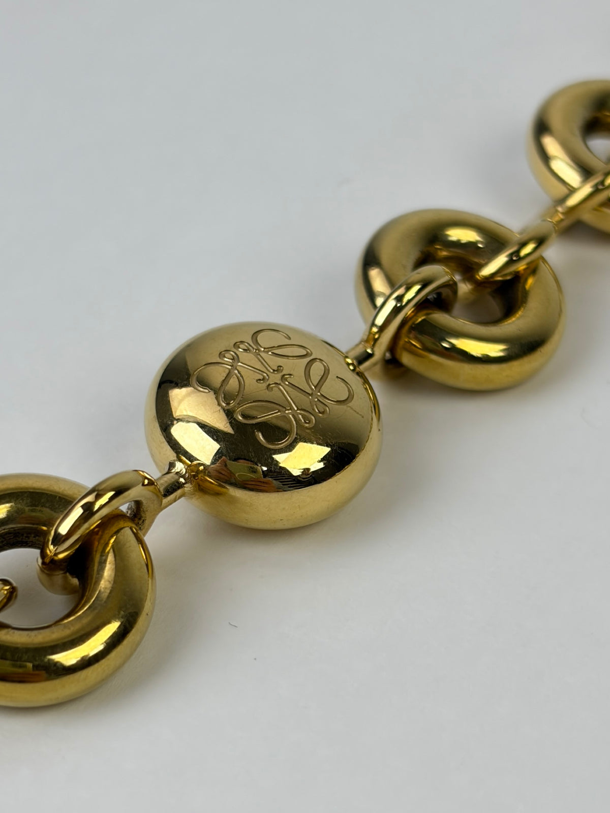 LOEWE gold chunky Donut chain bag