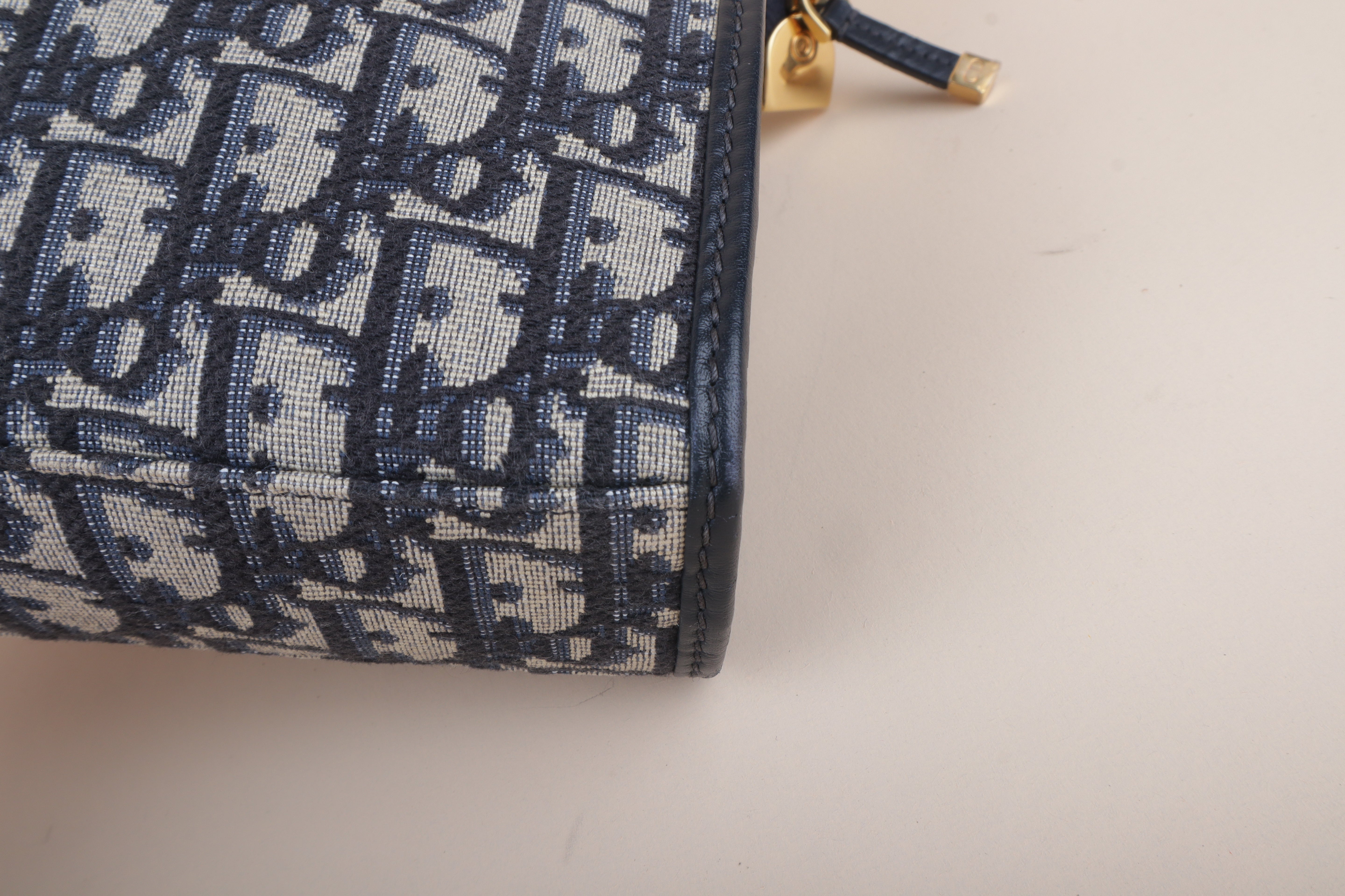 Christian Dior Blue 30 Montaigne Oblique Dea Pouch