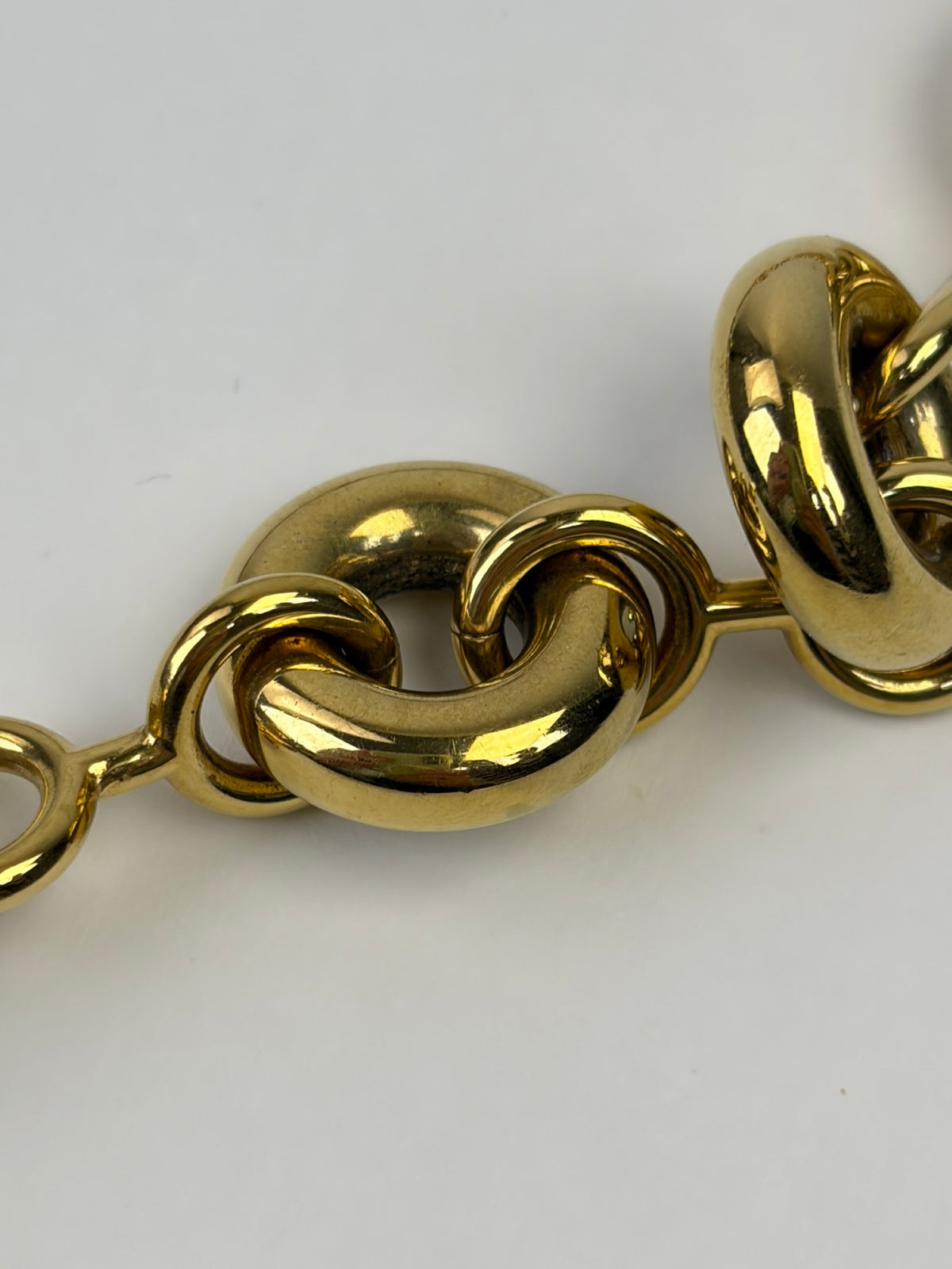 LOEWE gold chunky Donut chain bag
