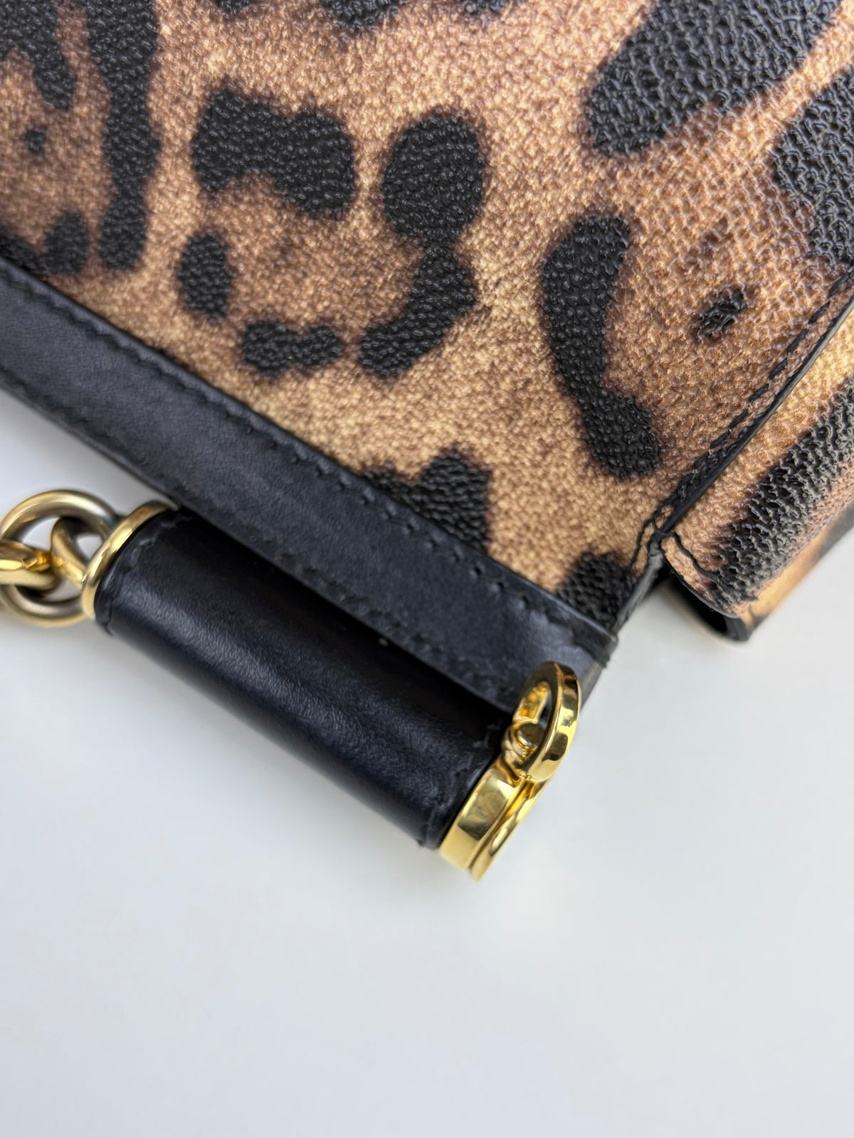 Dolce & Gabbana miss Sicily family patch leopard medium bag