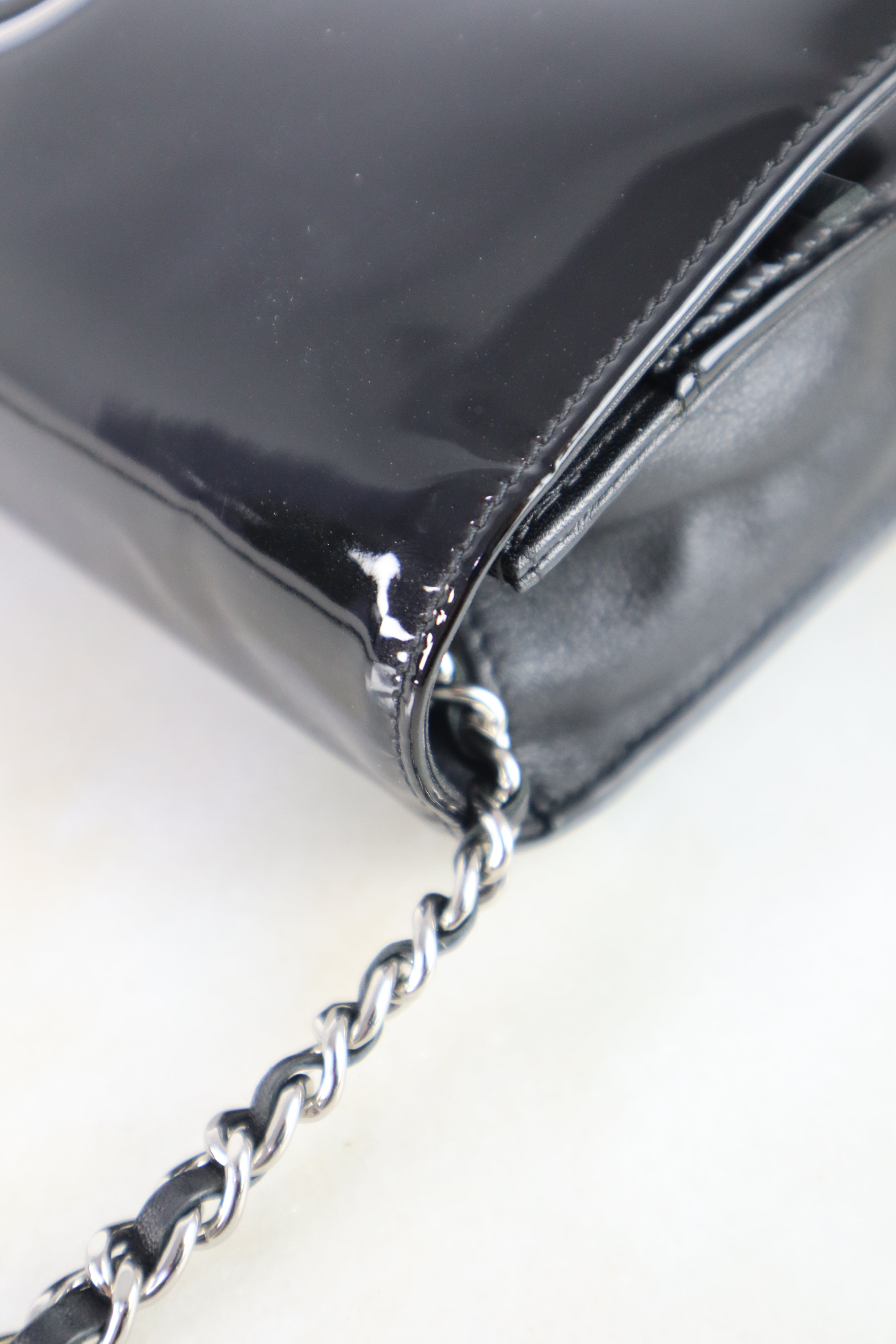Chanel Black CC Compact Wallet on Chain