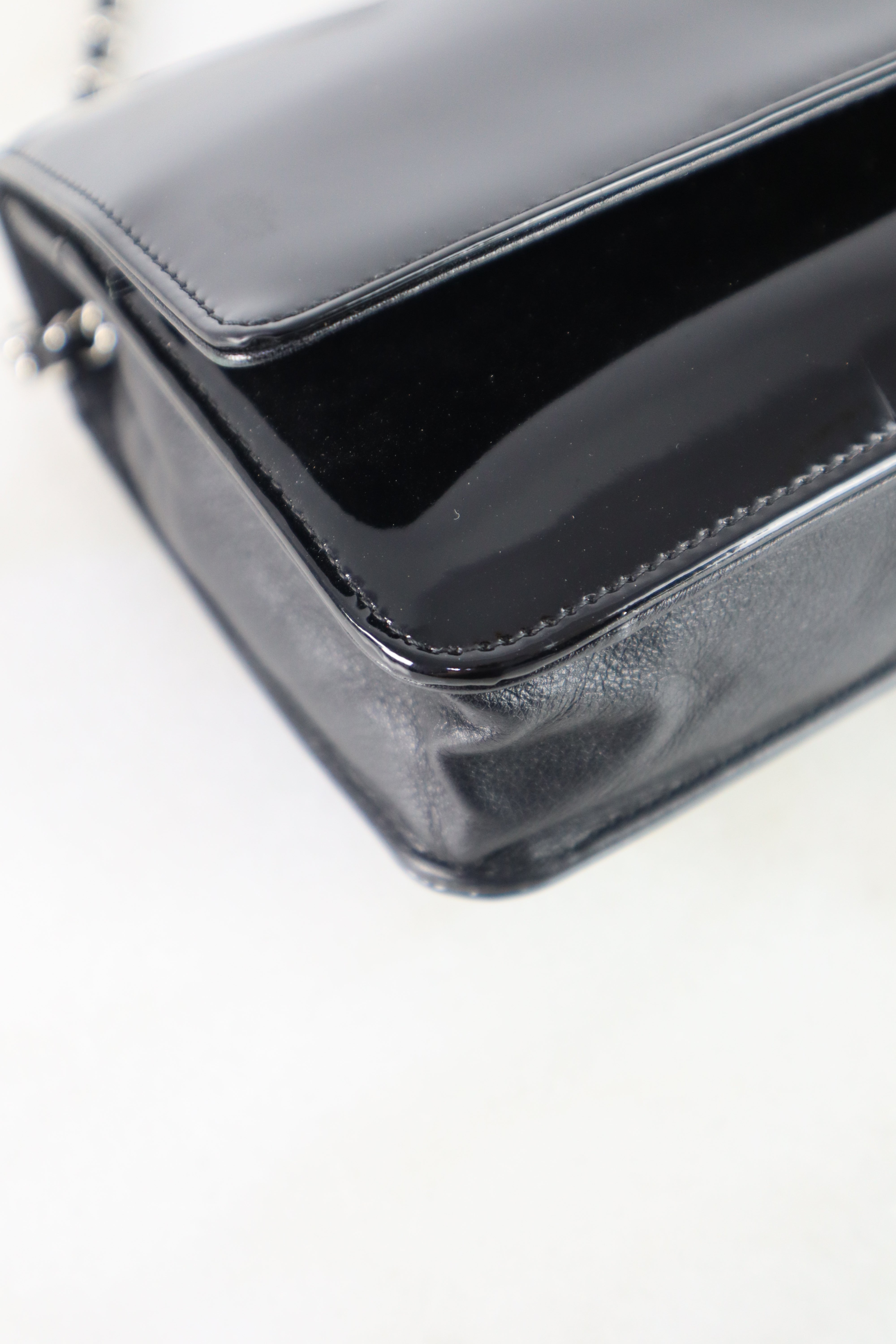 Chanel Black CC Compact Wallet on Chain