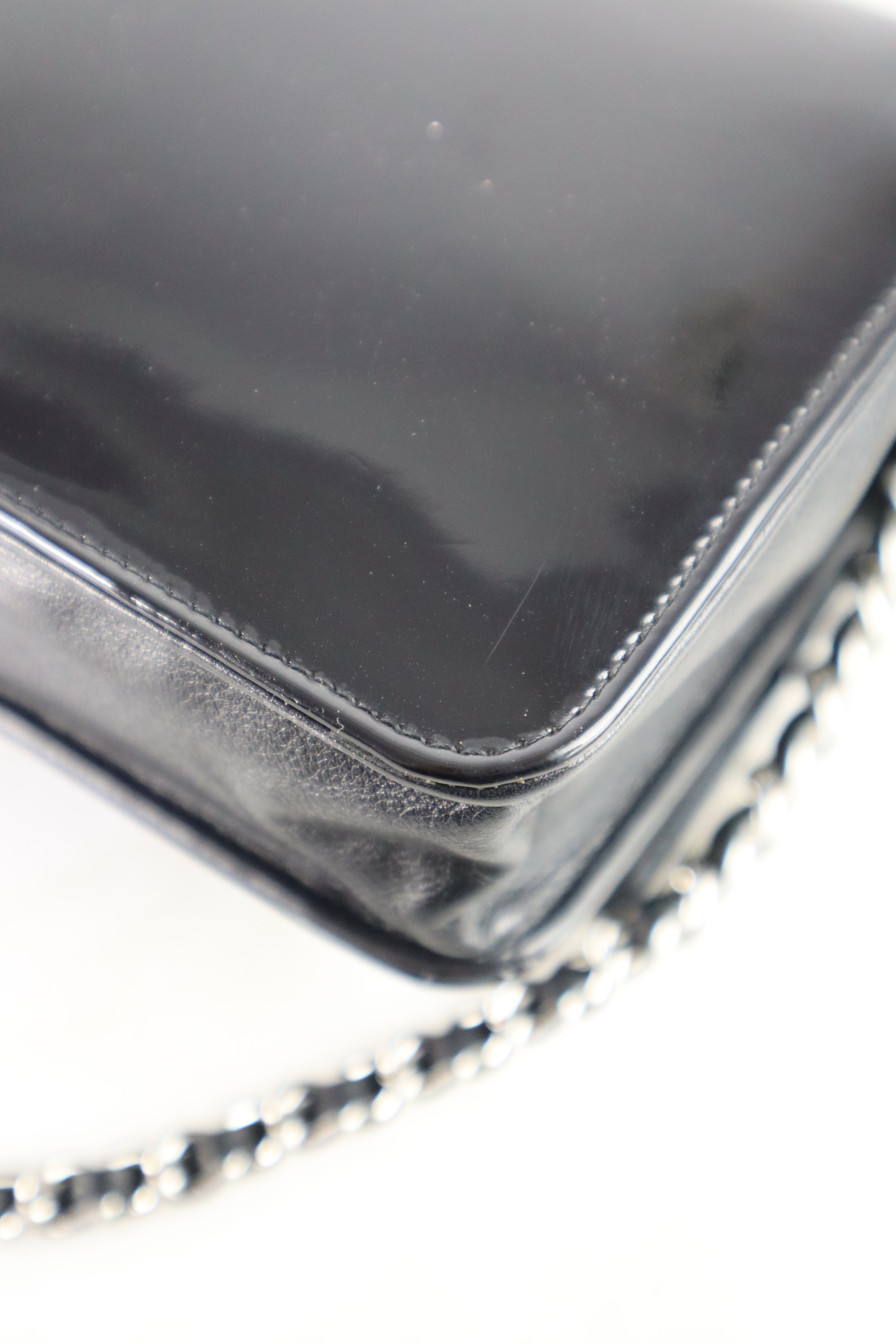 Chanel Black CC Compact Wallet on Chain