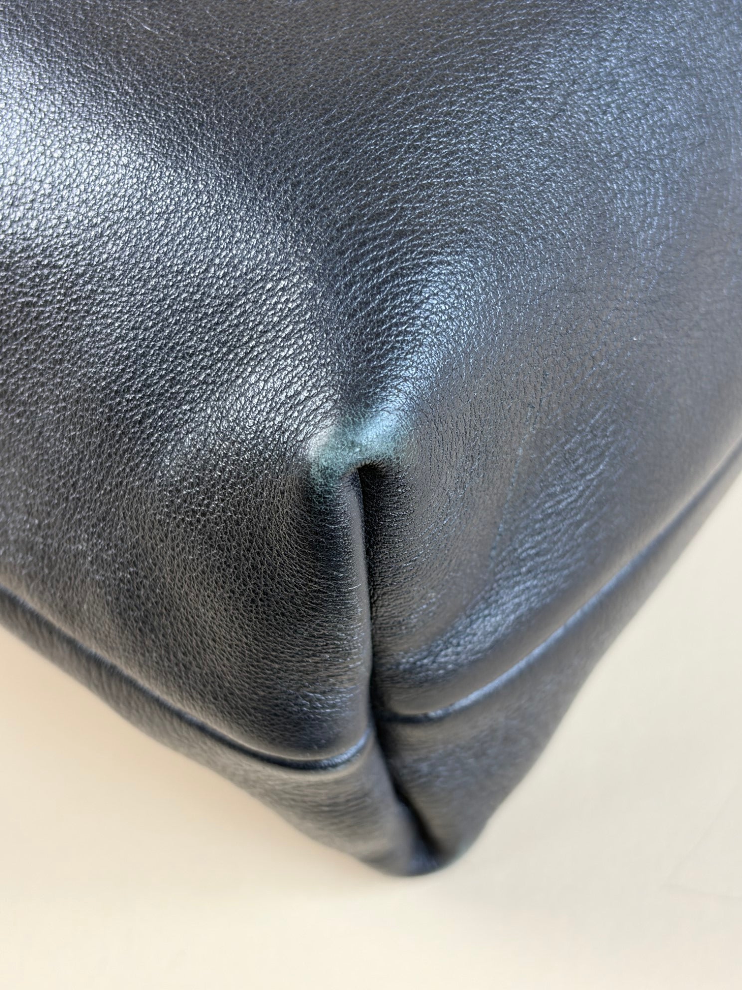 Burberry Black Little Crush Leather House Check Crossbody Bag