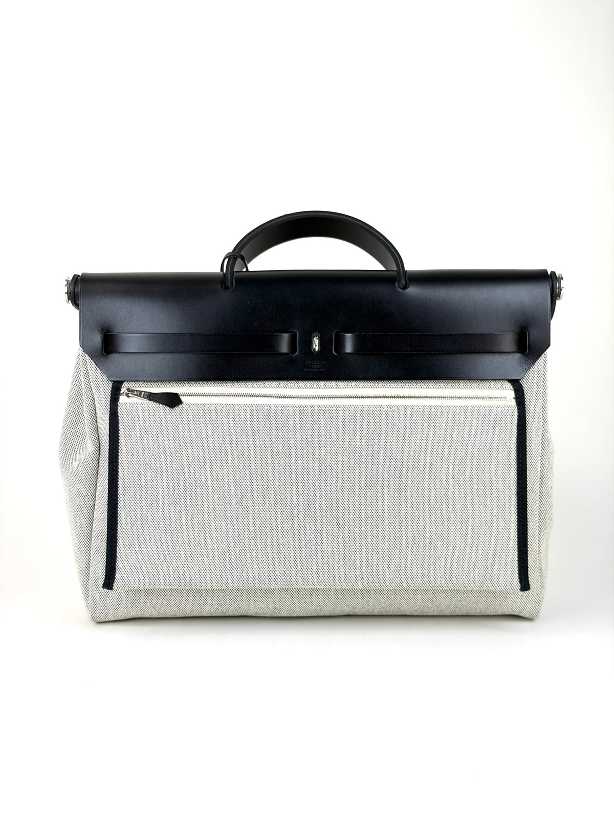 Hermes Herbag Messenger bag39 Ecru/noir