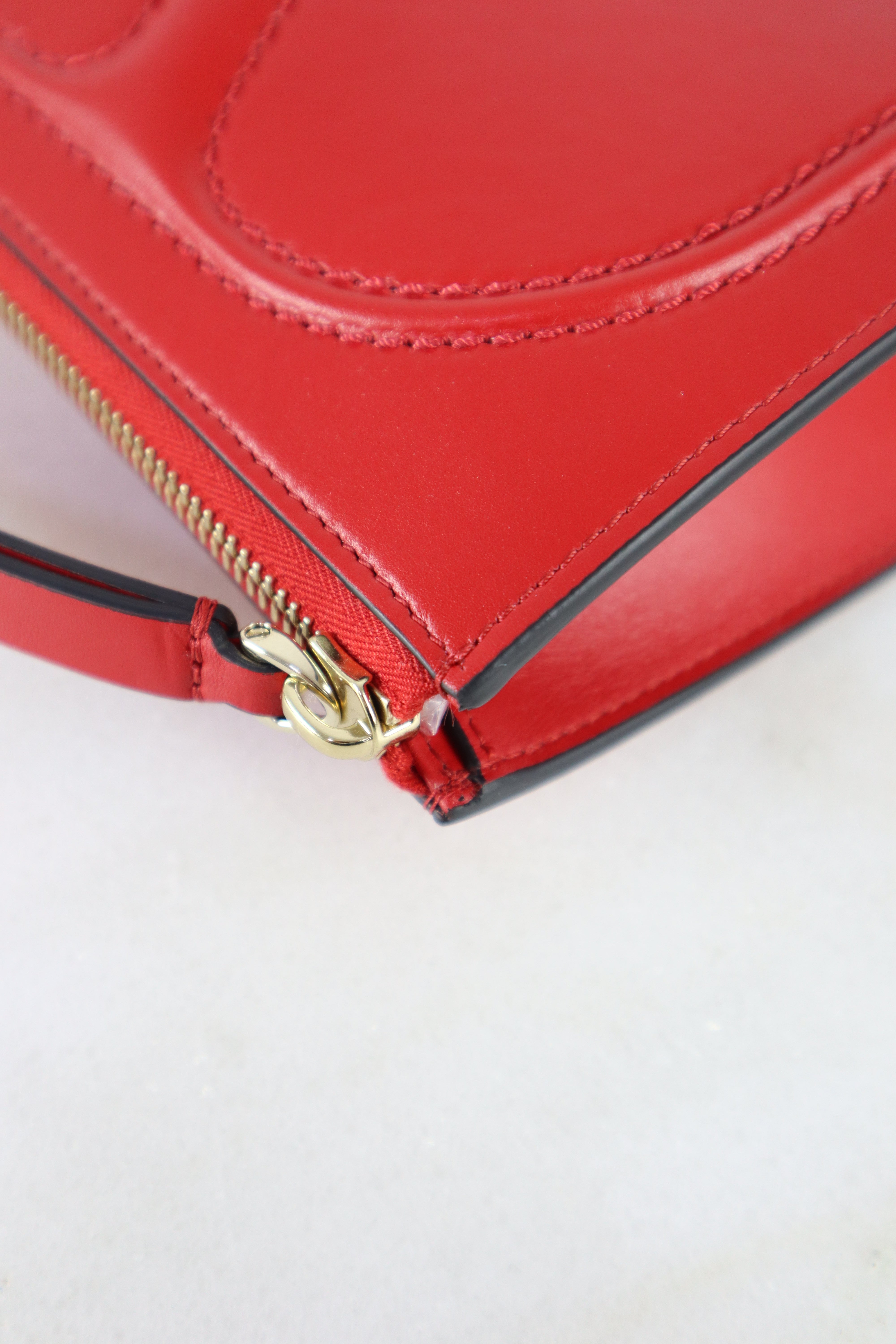 Valentino Red Super V LOGO Pouch