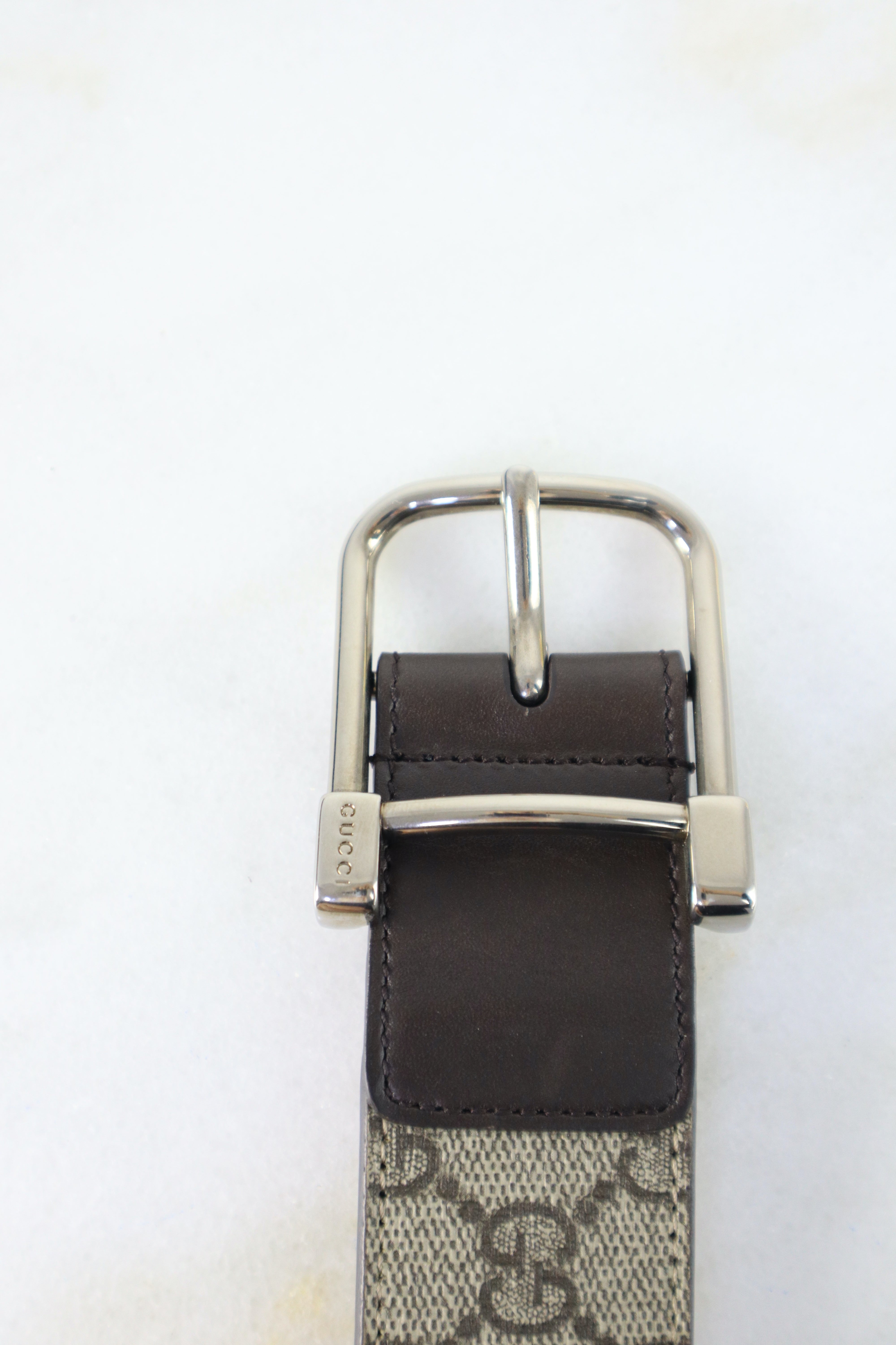 Gucci Brown GG Belt 42