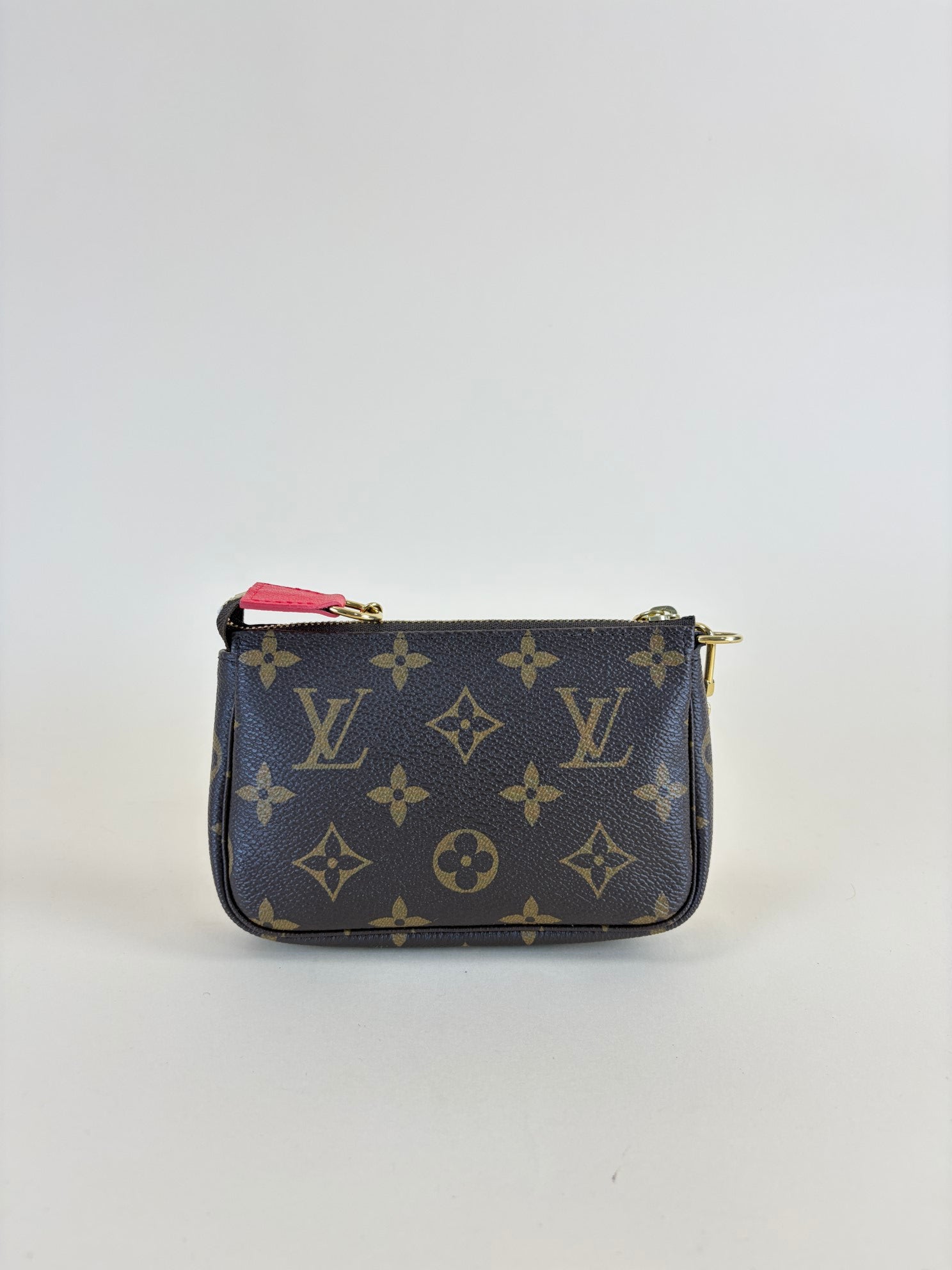 Louis Vuitton Monogram Red 2022 Holiday Christmas Animation Paris Mini Pochette