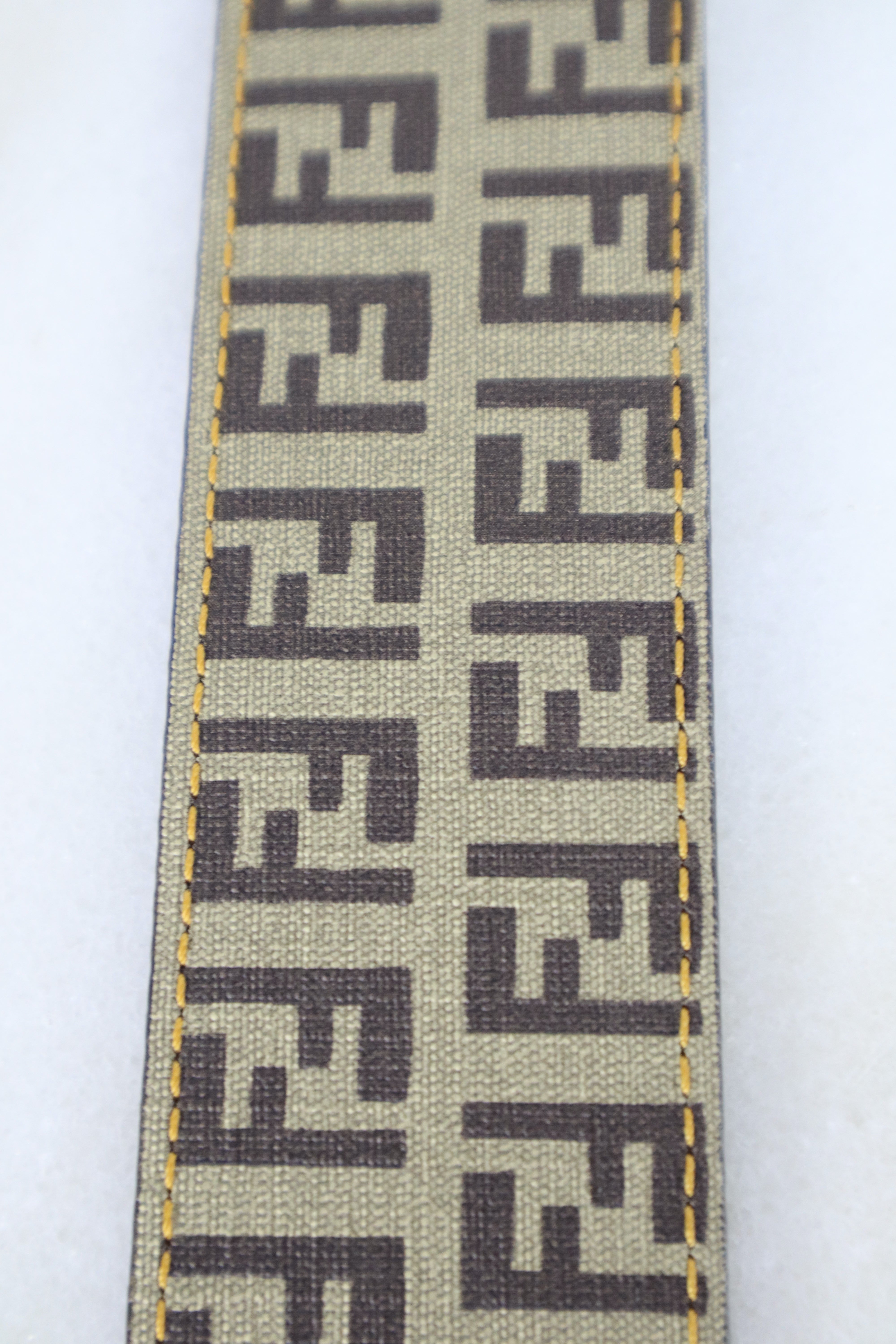 Fendi Bicolor Tobacco Zucca FF Reverse Belt 40