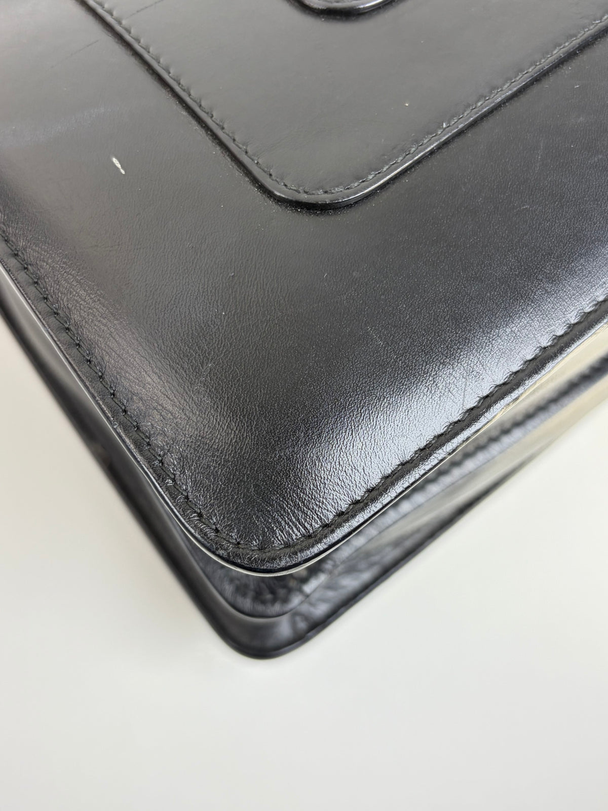 Bvlgari black calfskin Serpenti Forever crossbody