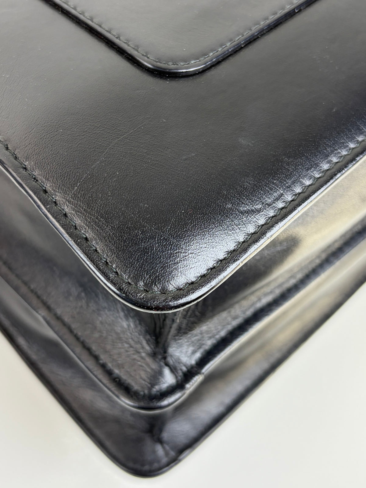 Bvlgari black calfskin Serpenti Forever crossbody