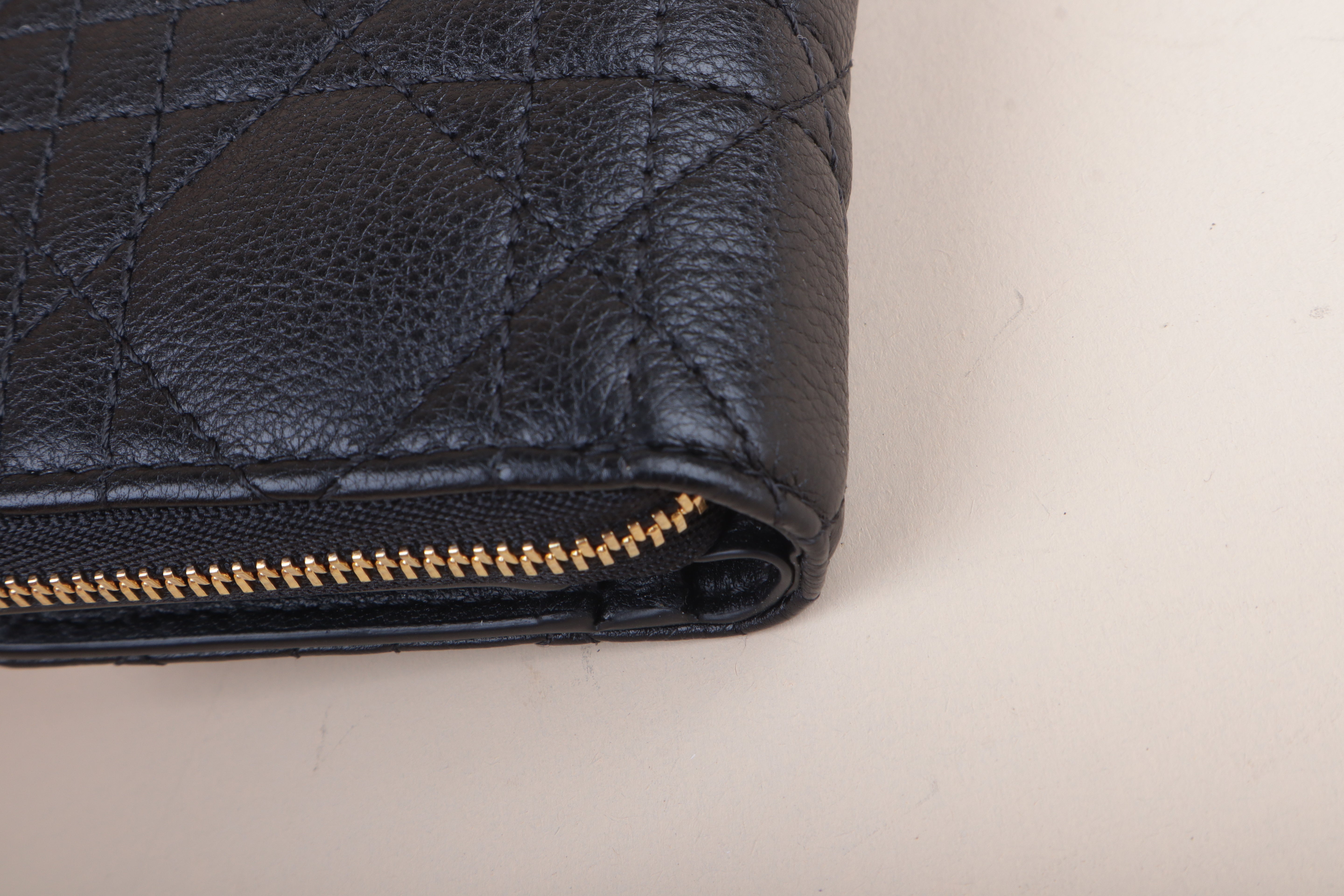 DIOR caro scarlet black cannage LEATHER