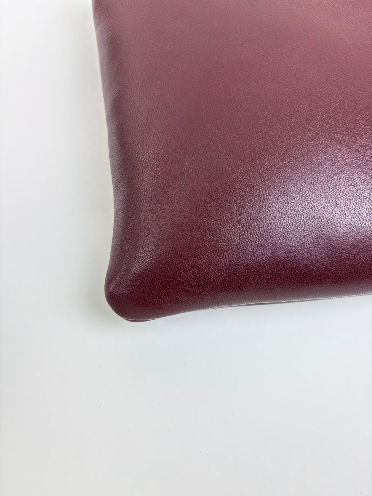 ysl burgundy calypso lambskin small zipped pouch