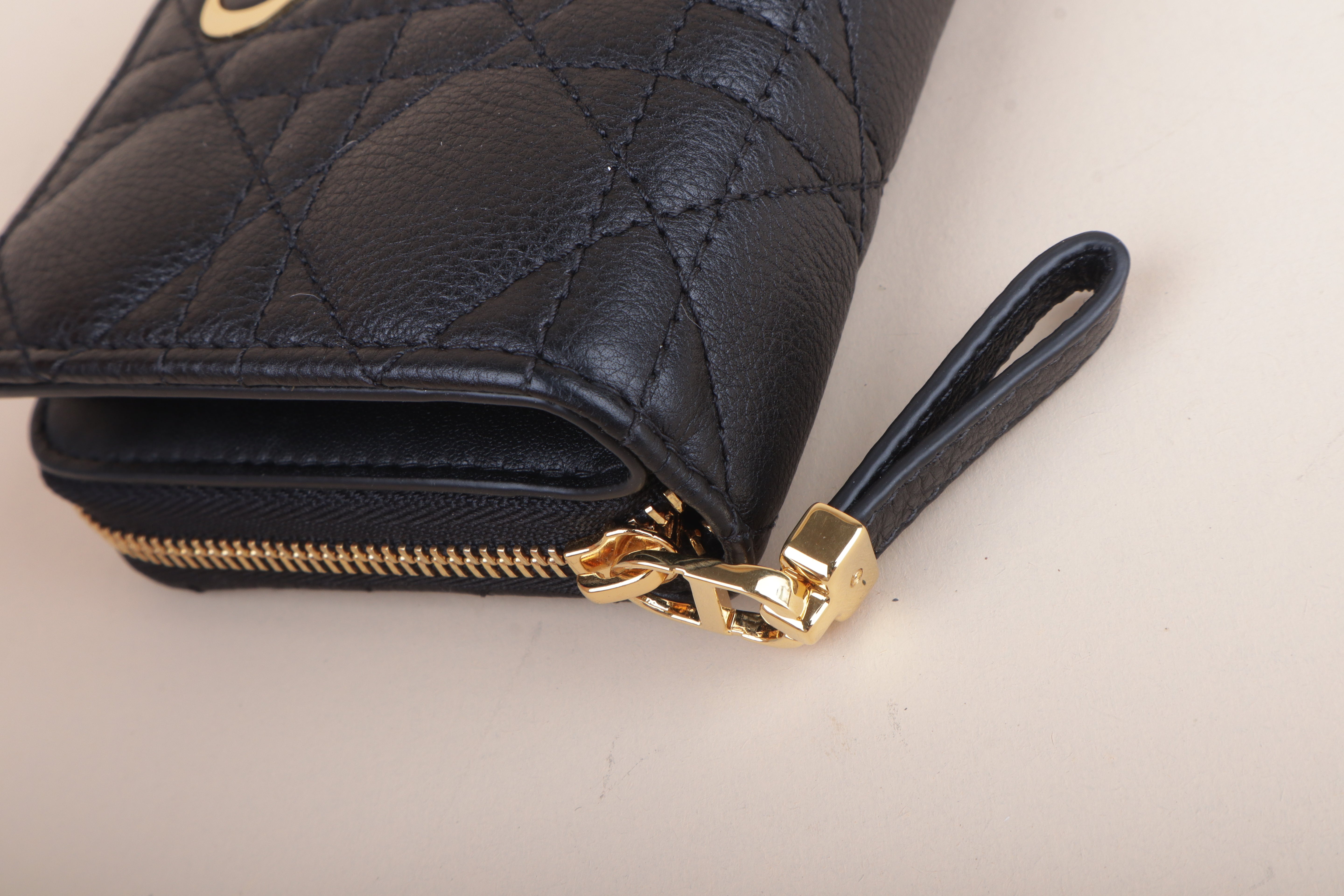 DIOR caro scarlet black cannage LEATHER