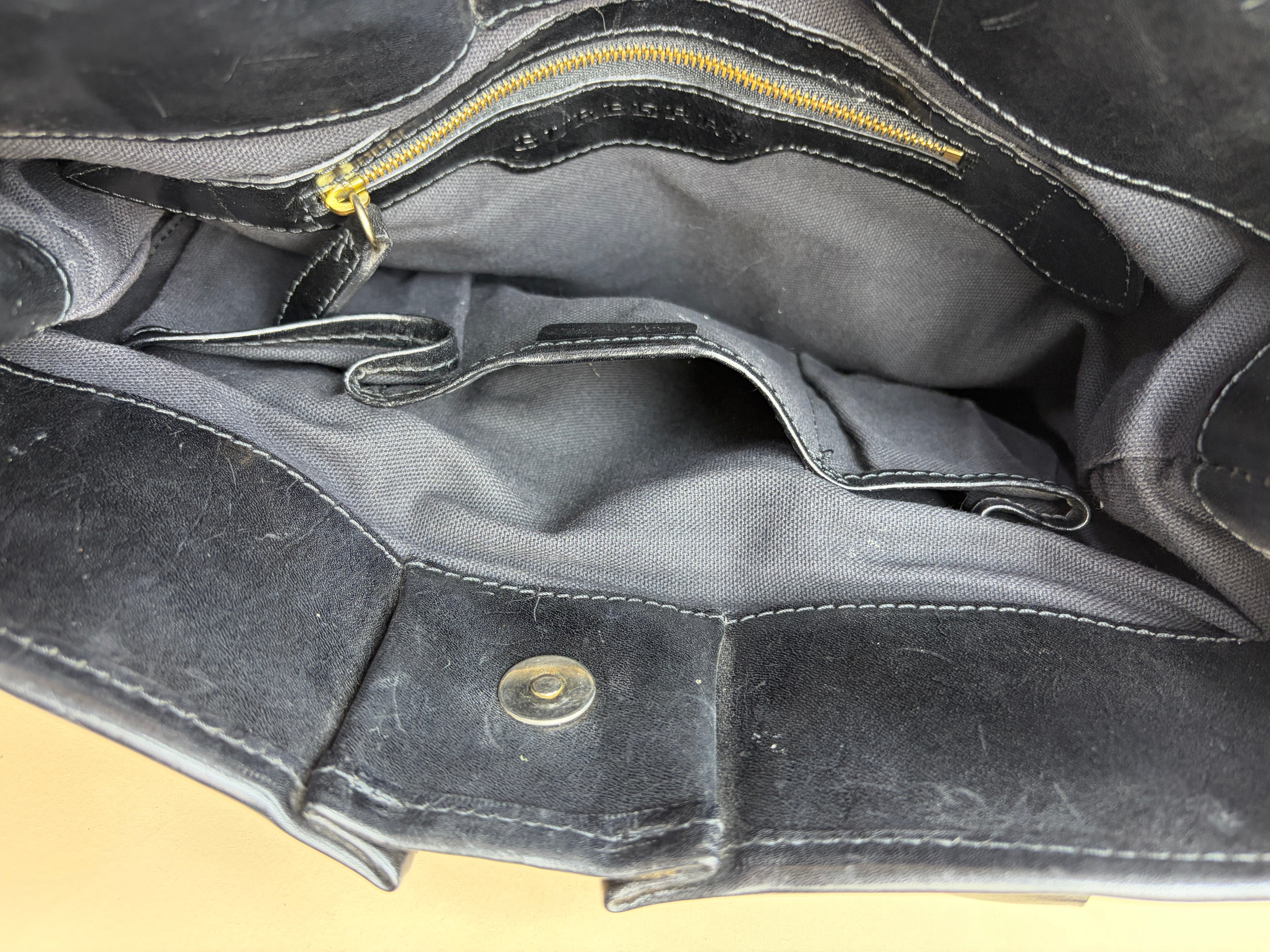 Burberry Black House Check Bridle Tote Bag