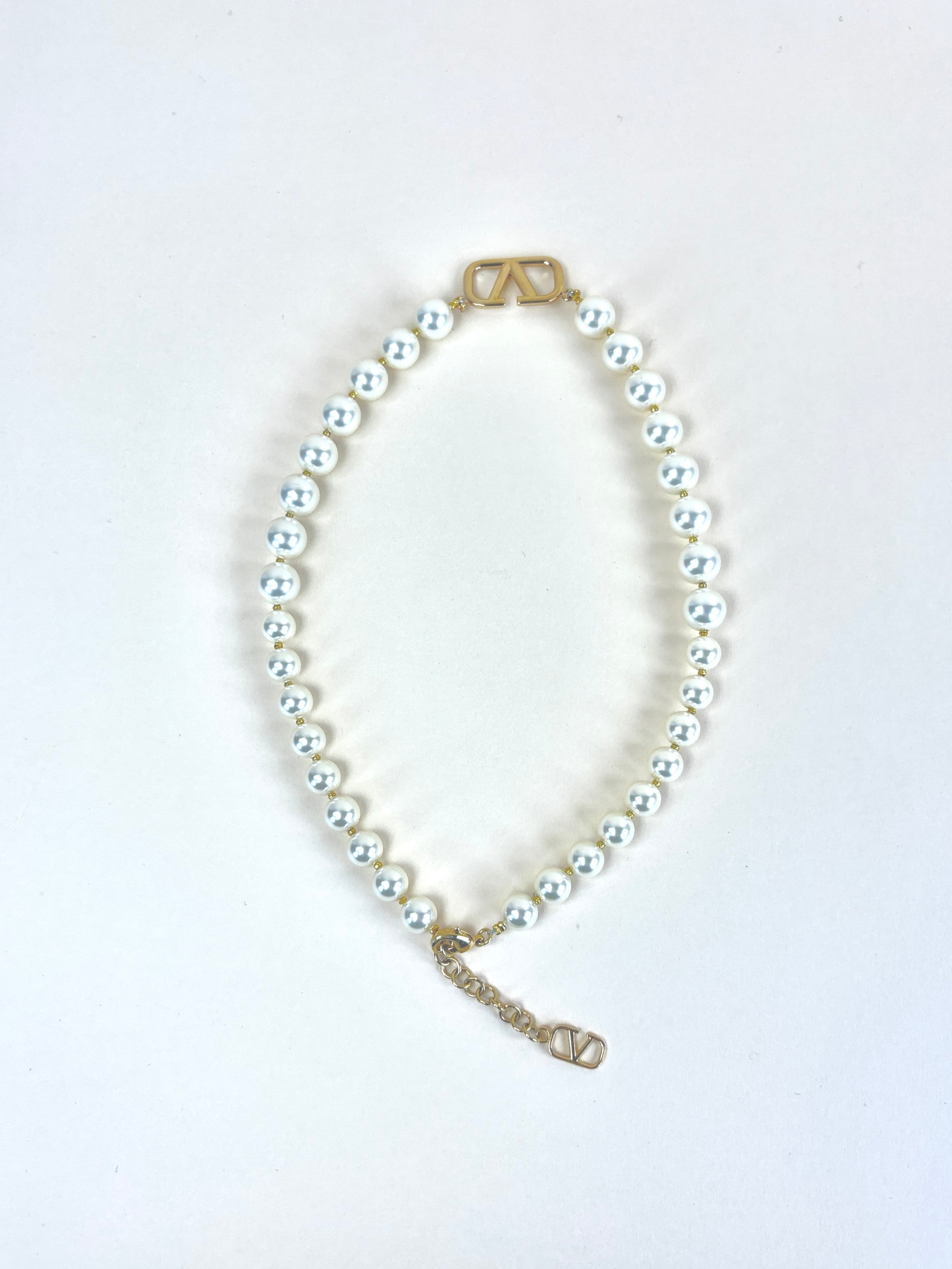 Valentino Vlogo Signature Pearl Necklace