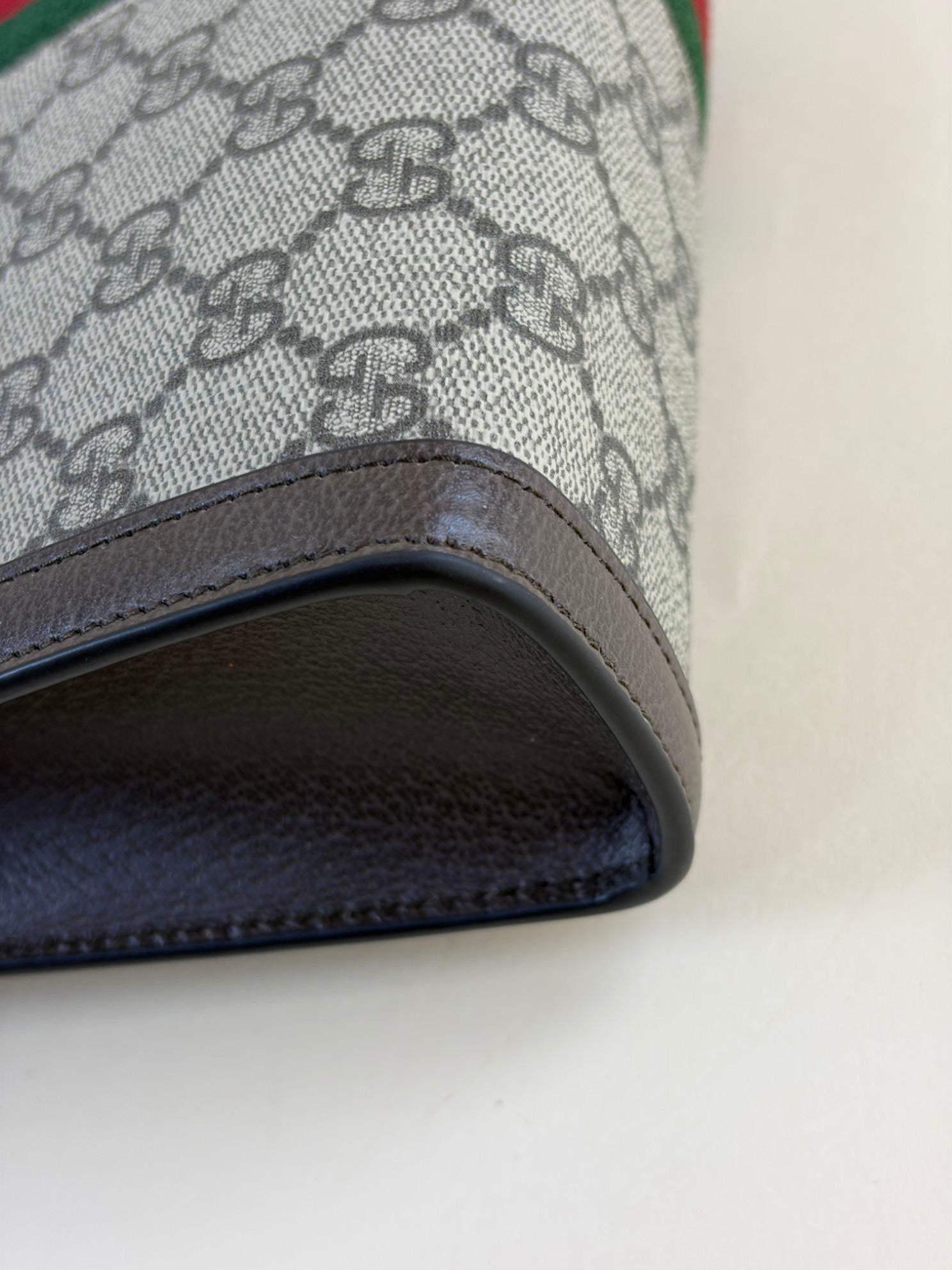 Gucci Ebony GG Supreme Ophidia Small Pouch with Holder