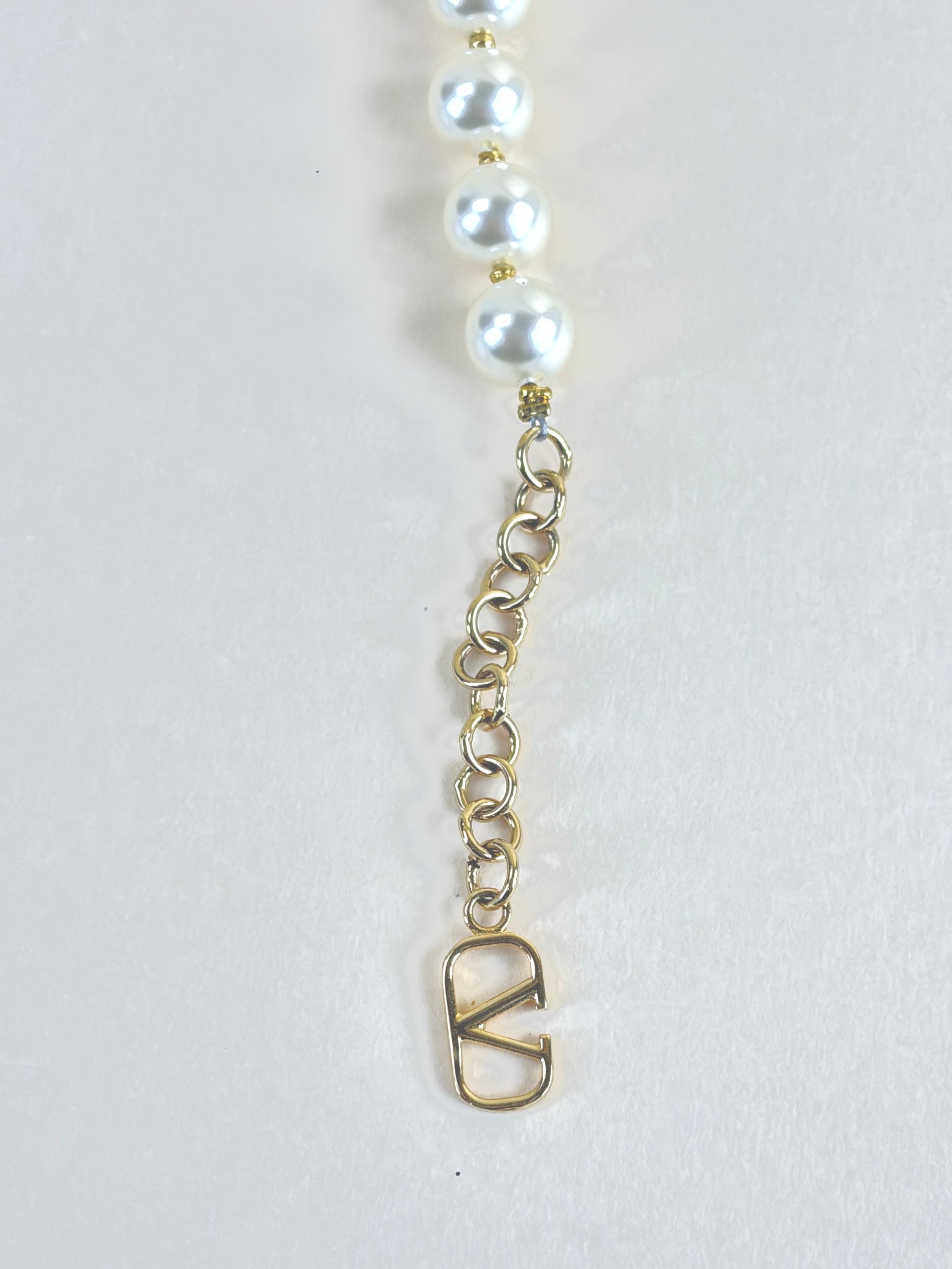Valentino Vlogo Signature Pearl Necklace