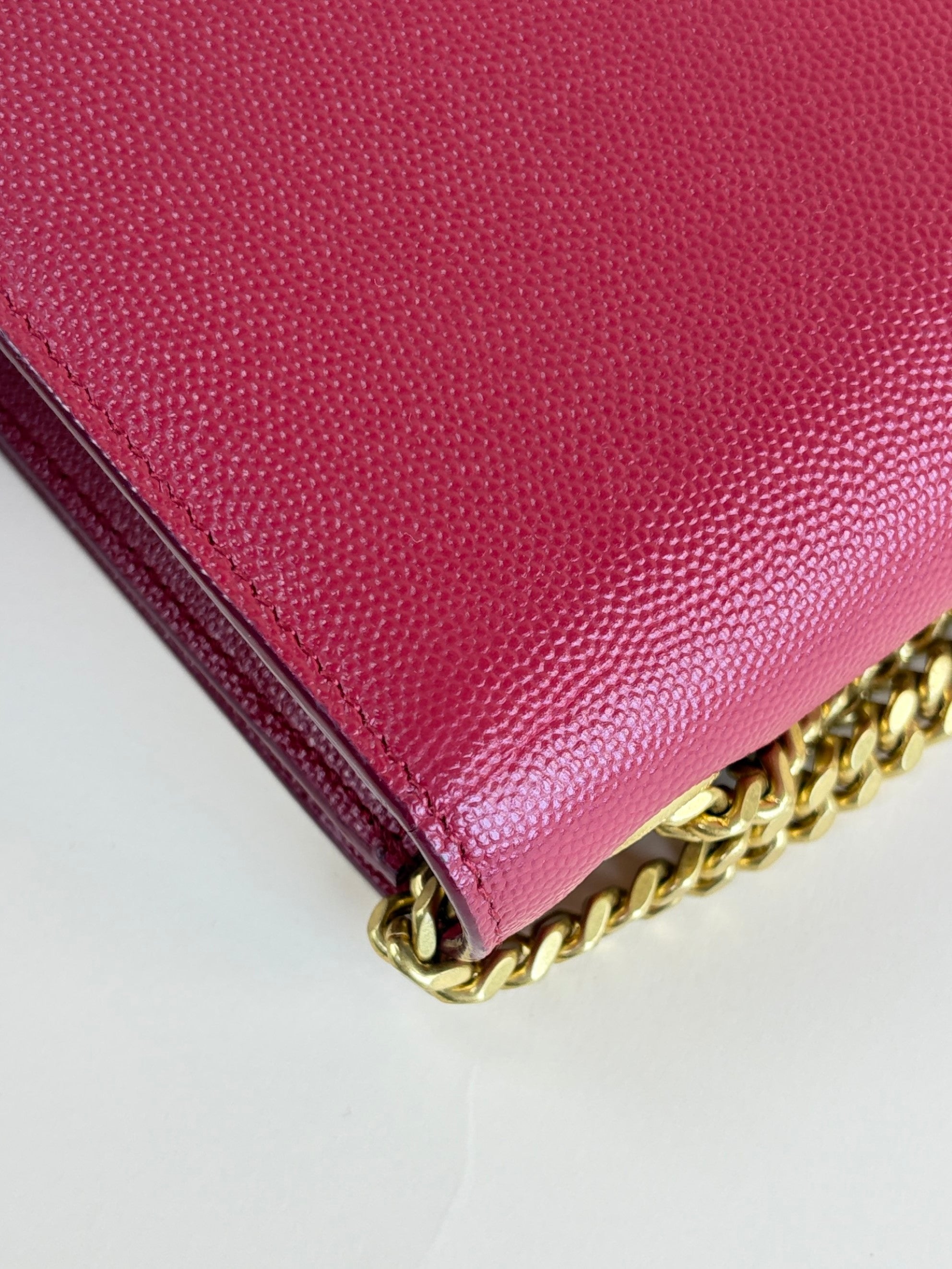 YSL small red Kate cross body gold hardware