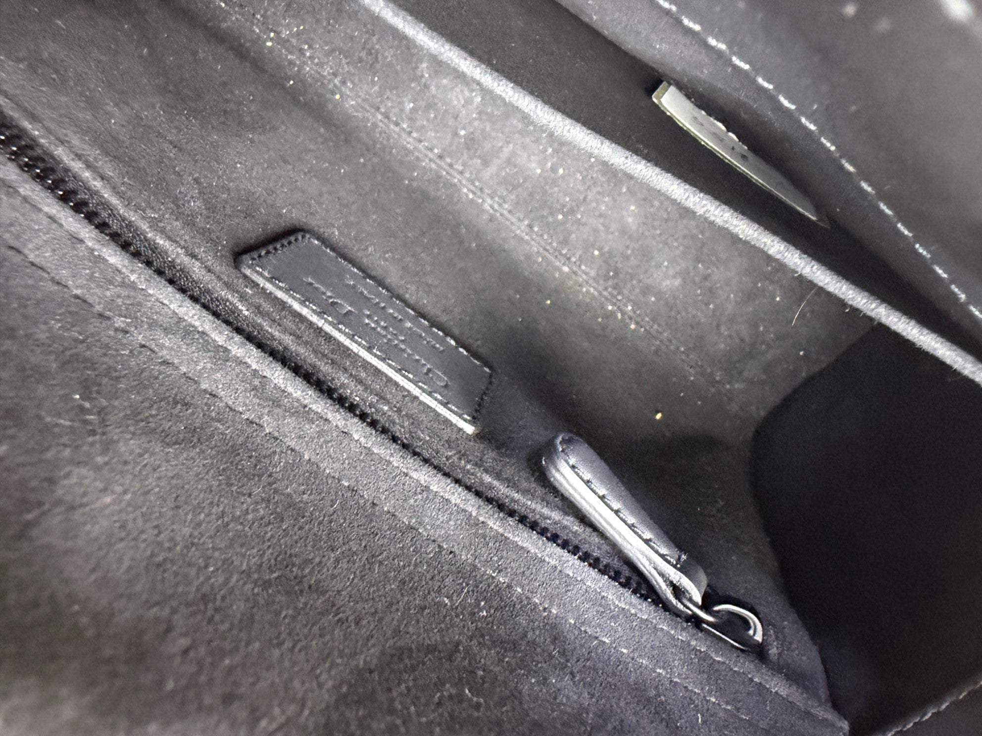 Christian Dior Black Ultramatte Lady Dior Small ABCDIOR bag