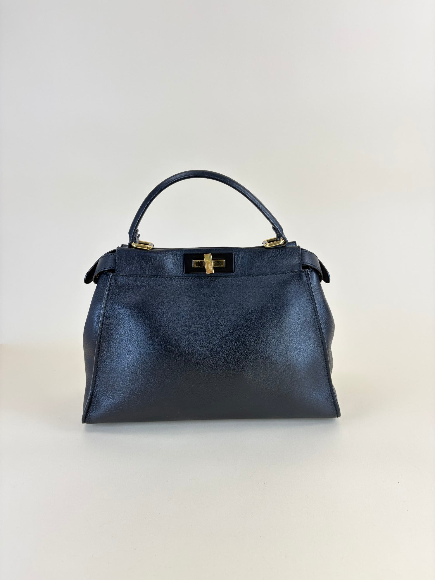 Fendi black Peekaboo leather