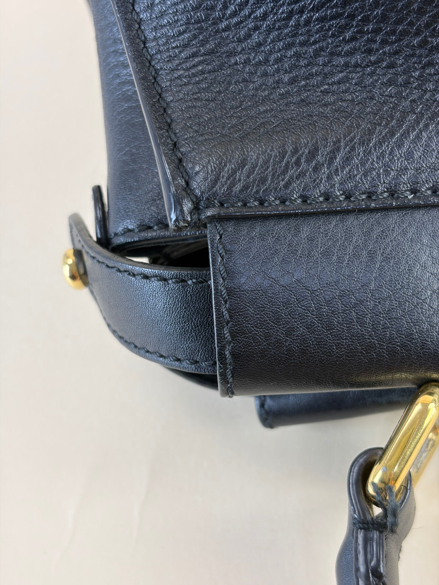 Fendi black Peekaboo leather