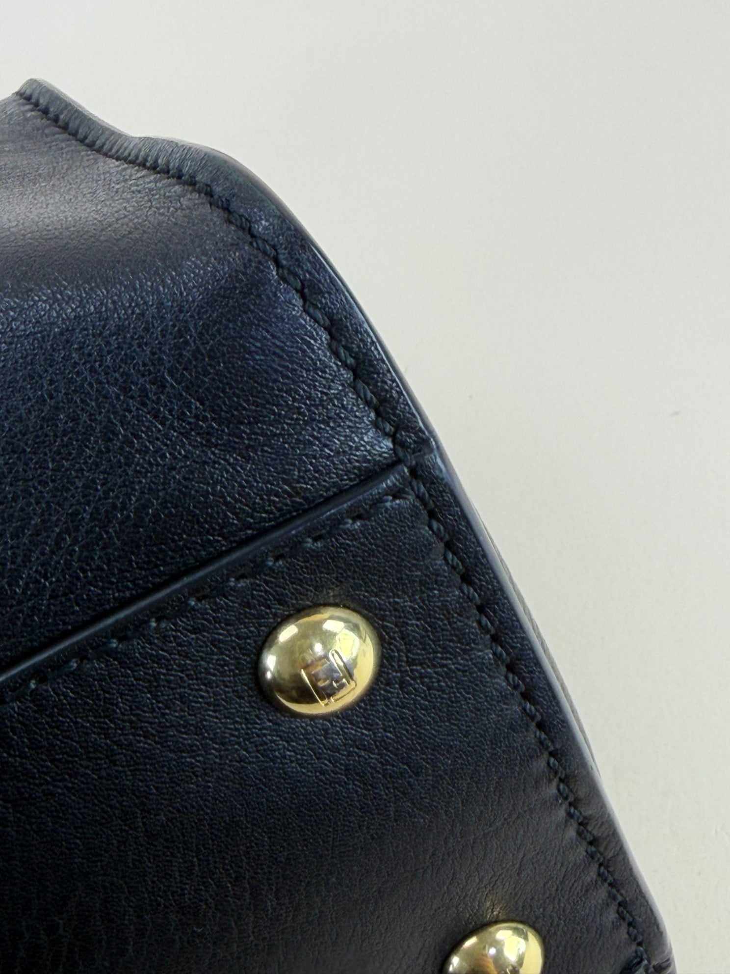 Fendi black Peekaboo leather