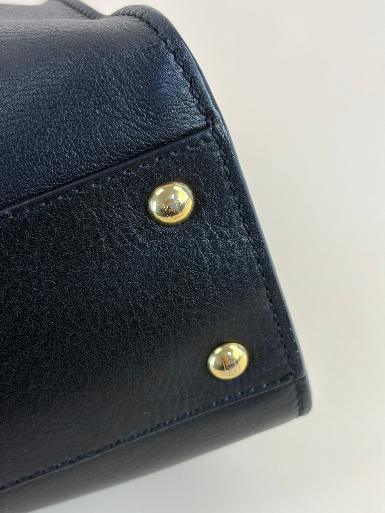 Fendi black Peekaboo leather